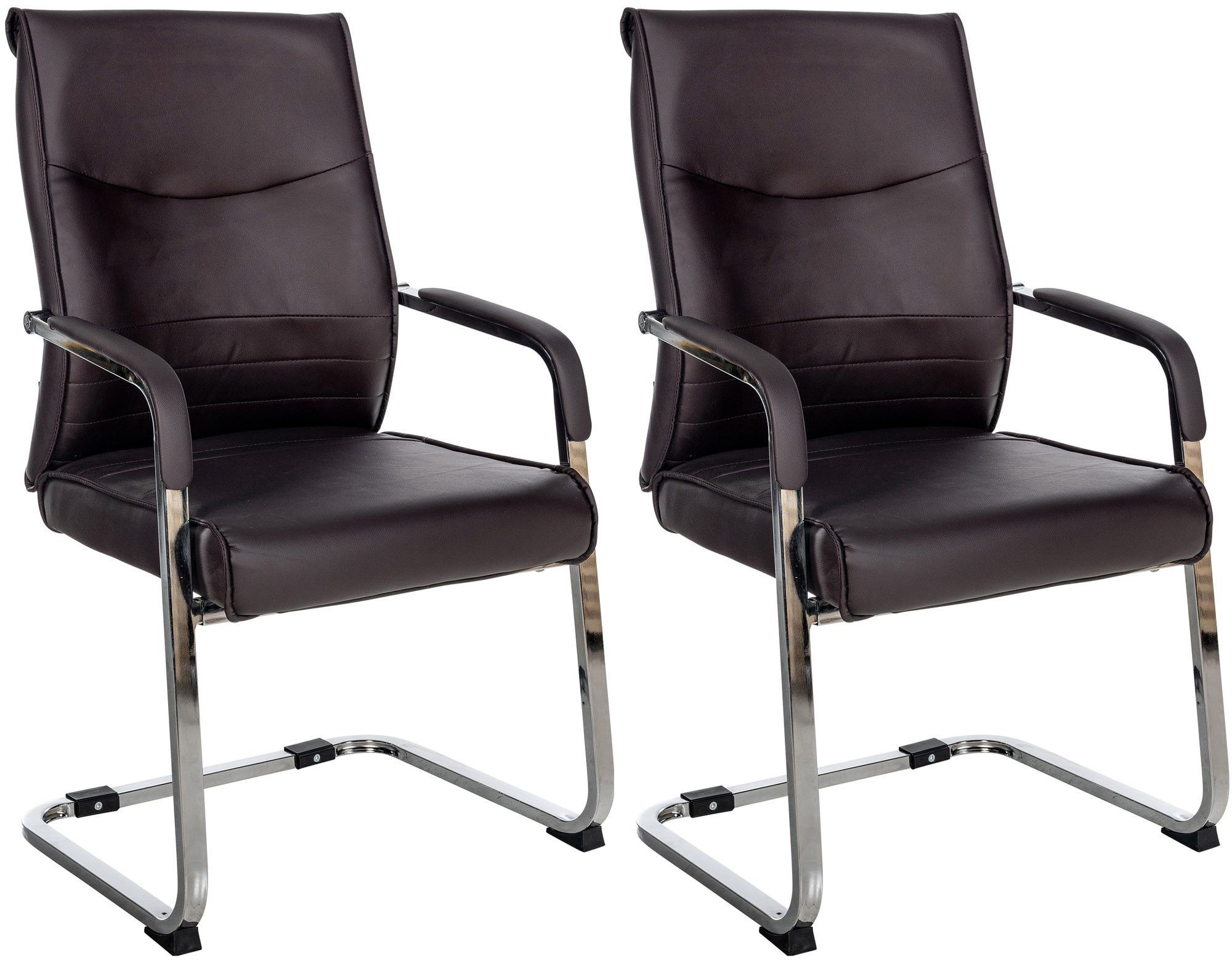 CLP Besucherstuhl Hobart (2er Set), Kunstleder günstig online kaufen
