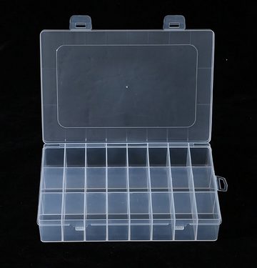 BAYLI Aufbewahrungsbox Sortimentkasten mit 24 Fächern, Kleinteilmagazin - Aufbewahrungsbox