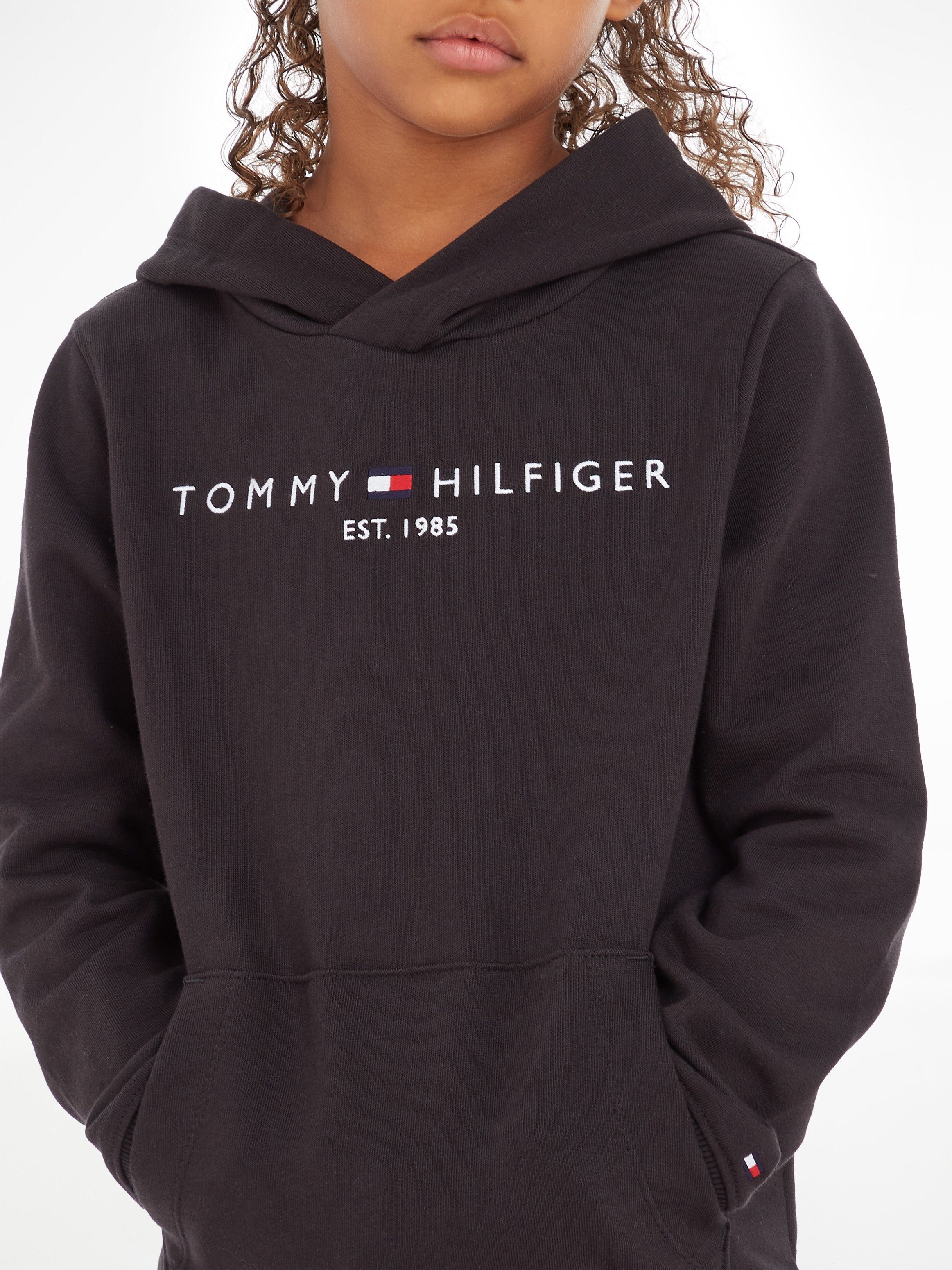 Kapuzensweatshirt Kids MiniMe,für HOODIE Mädchen Hilfiger Tommy Junior Jungen Kinder ESSENTIAL und