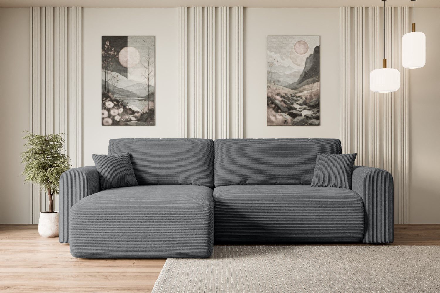 ALTDECOR Ecksofa ORRO-L, Corner Sofa Bett Eckcouch Couch L-Form Schlafcouch günstig online kaufen