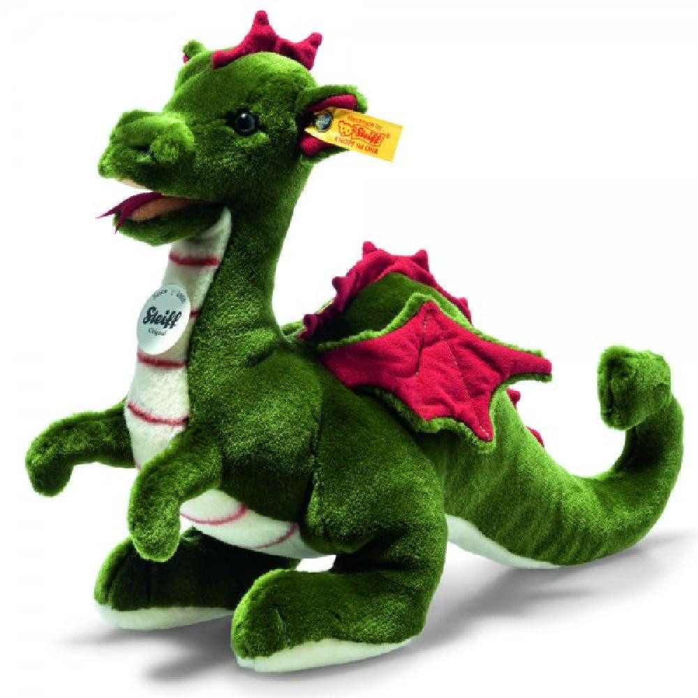 Steiff Kuscheltier Kuscheltier Drache Rocky Grün/Khaki (32 cm)