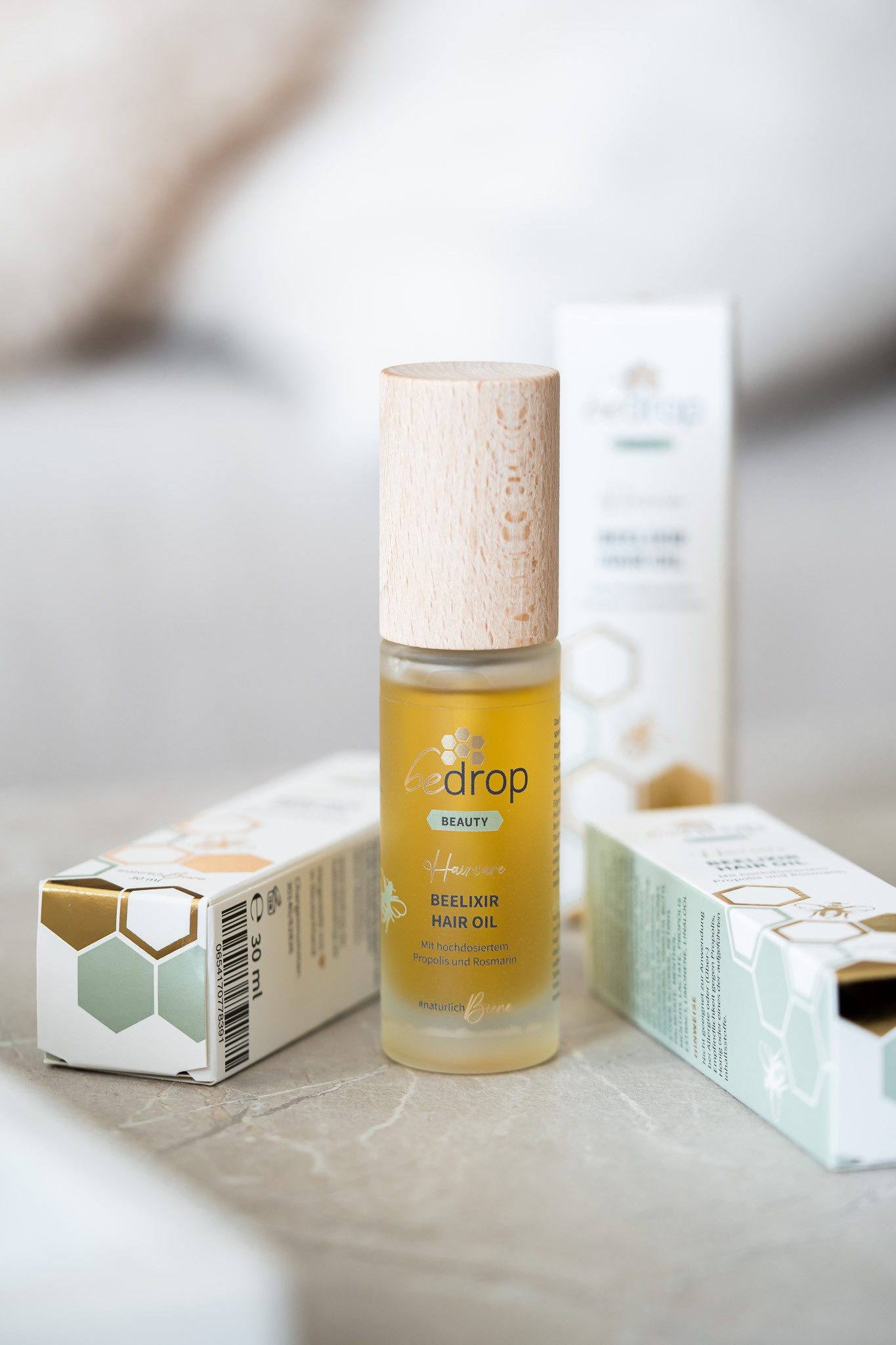 bedrop Haaröl BEELIXIR HAIR OIL - mit Manuka Honig, Propolis und Rosmarinextrakt, Frei von Plastik