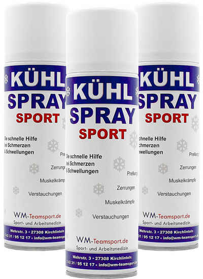 WM-Teamsport Kühlpflaster 3 x 300ml WM-Teamsport Original Sport- Kühlspray Eisspray Kältespray