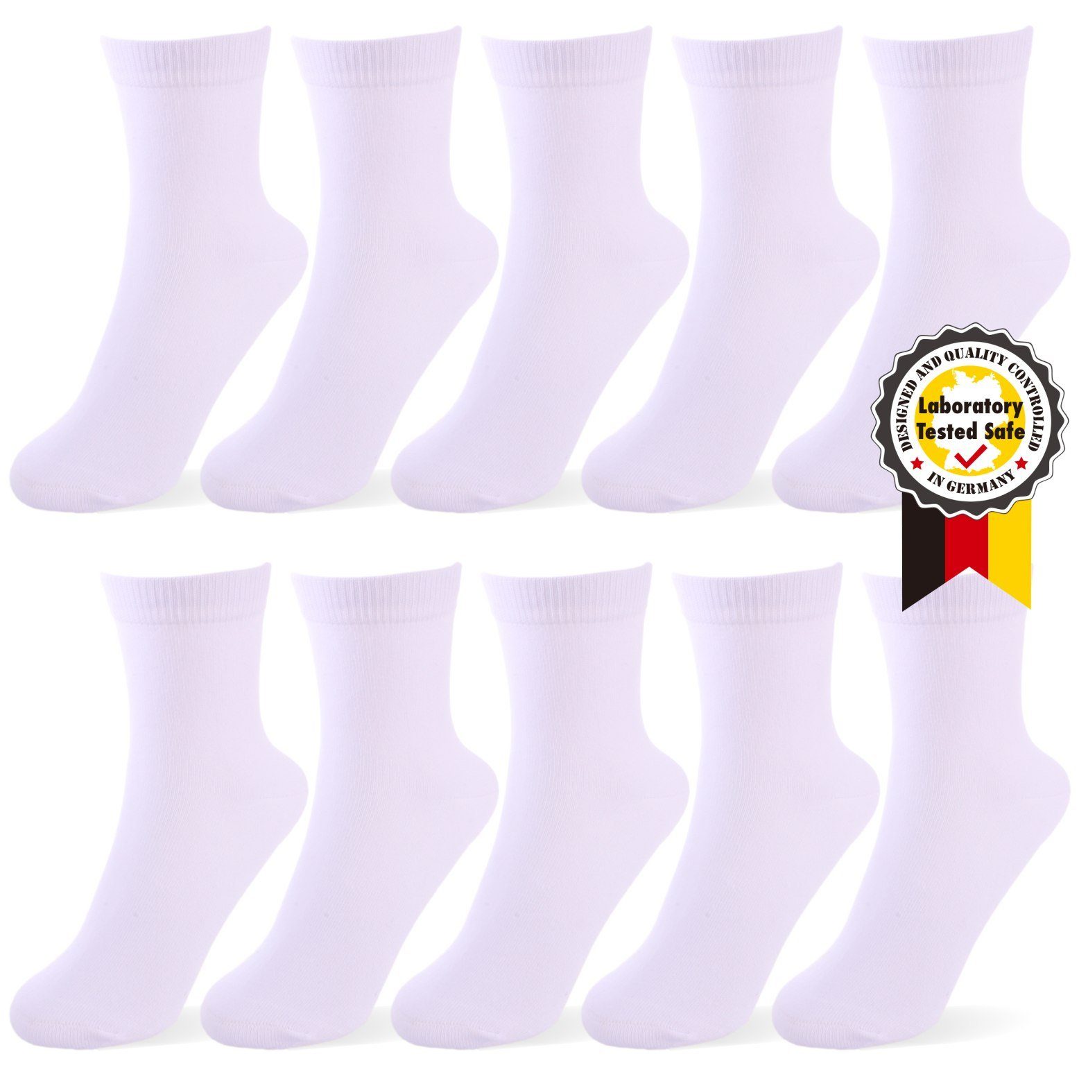 immer Businesssocken Socken Business Unisex 96% Baumwolle, 10er Pack (10-Paar) Core-Spun Garn