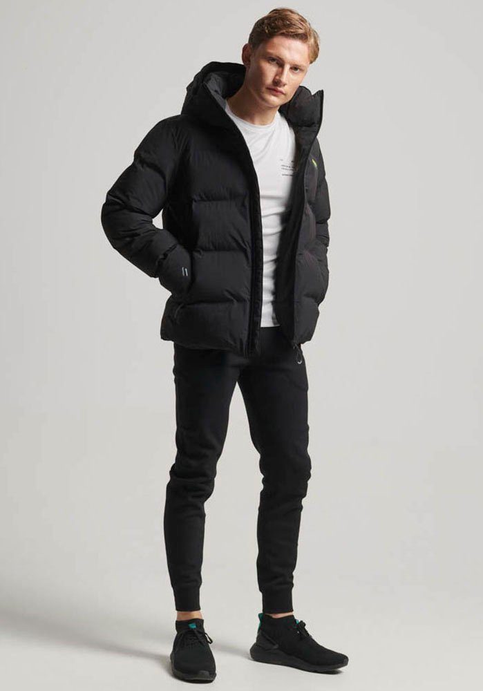 Superdry Steppjacke HOODED BOXY Black PUFFER JACKET