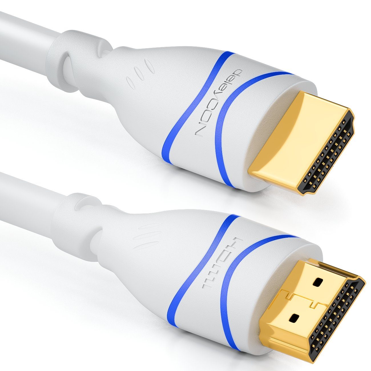 deleyCON 1,5m HDMI Kabel HDMI 2.0 kompatibel 4K UHD 2160p FULL HD HDMI-Kabel