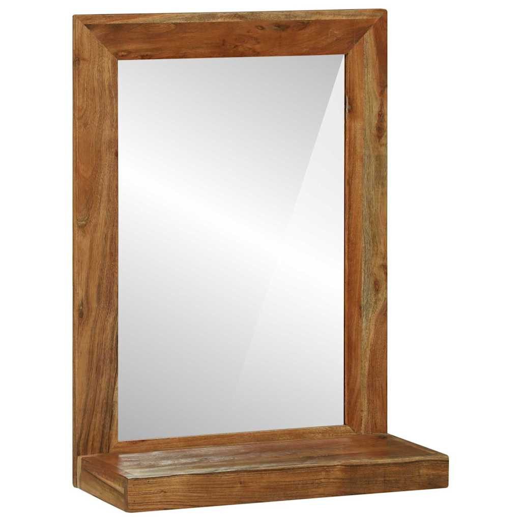 vidaXL Spiegel Badezimmer Spiegel Braun 50 x 22 x 70 cm Massivholz (1-St)