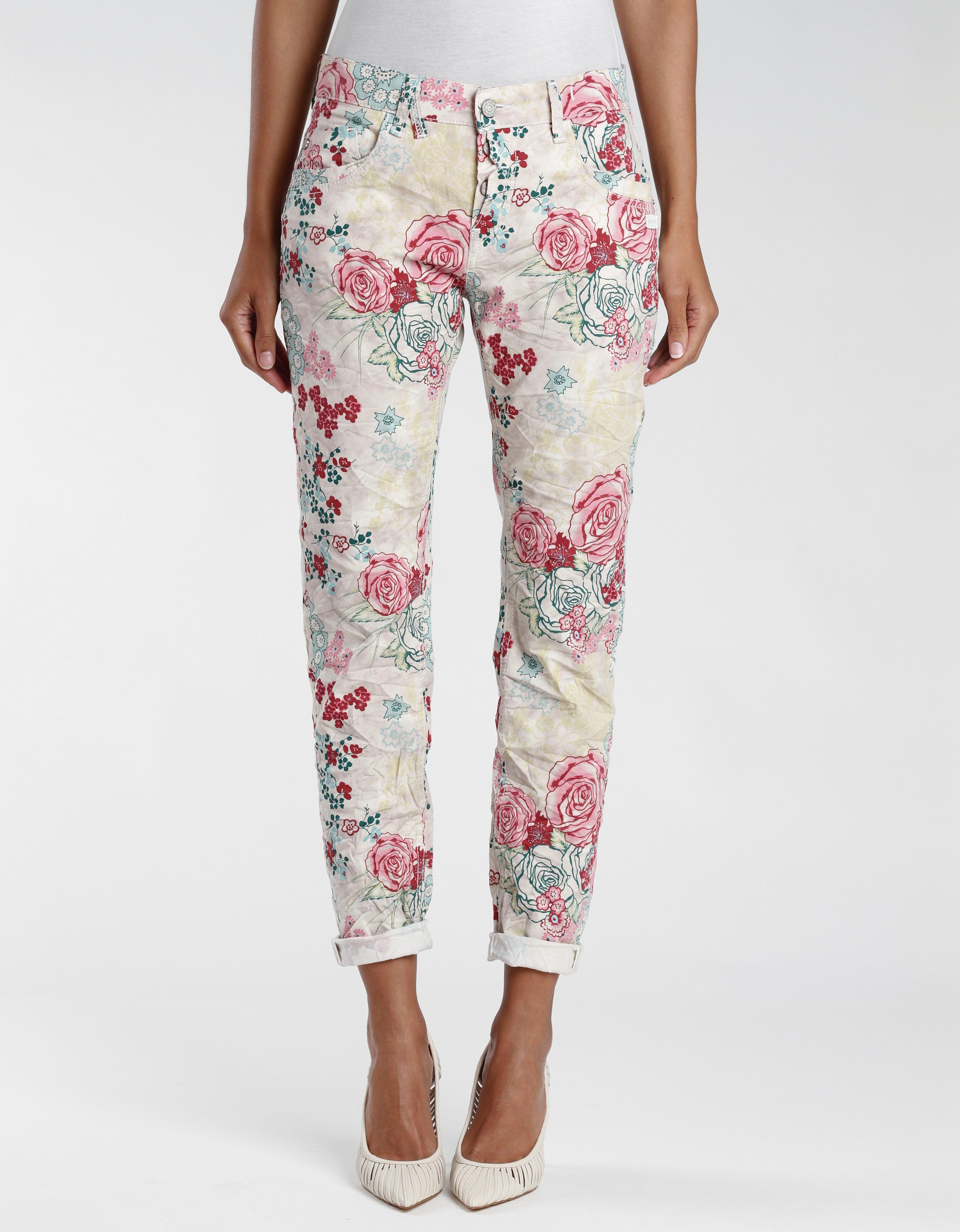 GANG 5-Pocket-Hose »Gerda« mit Blumen Allovermuster online kaufen | OTTO