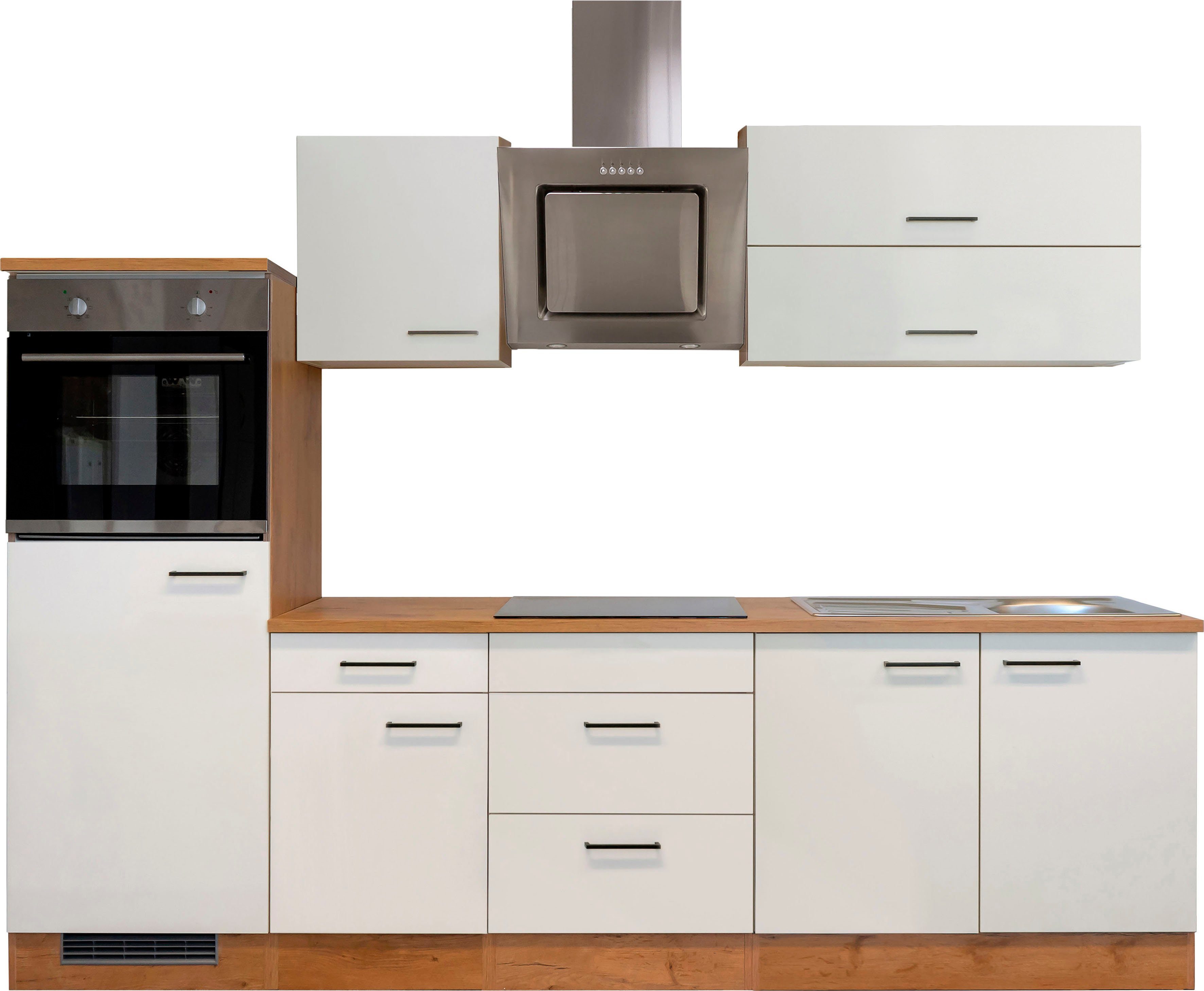Flex-Well Küchenzeile Vintea, mit E-Geräten, Gesamtbreite 270 cm
