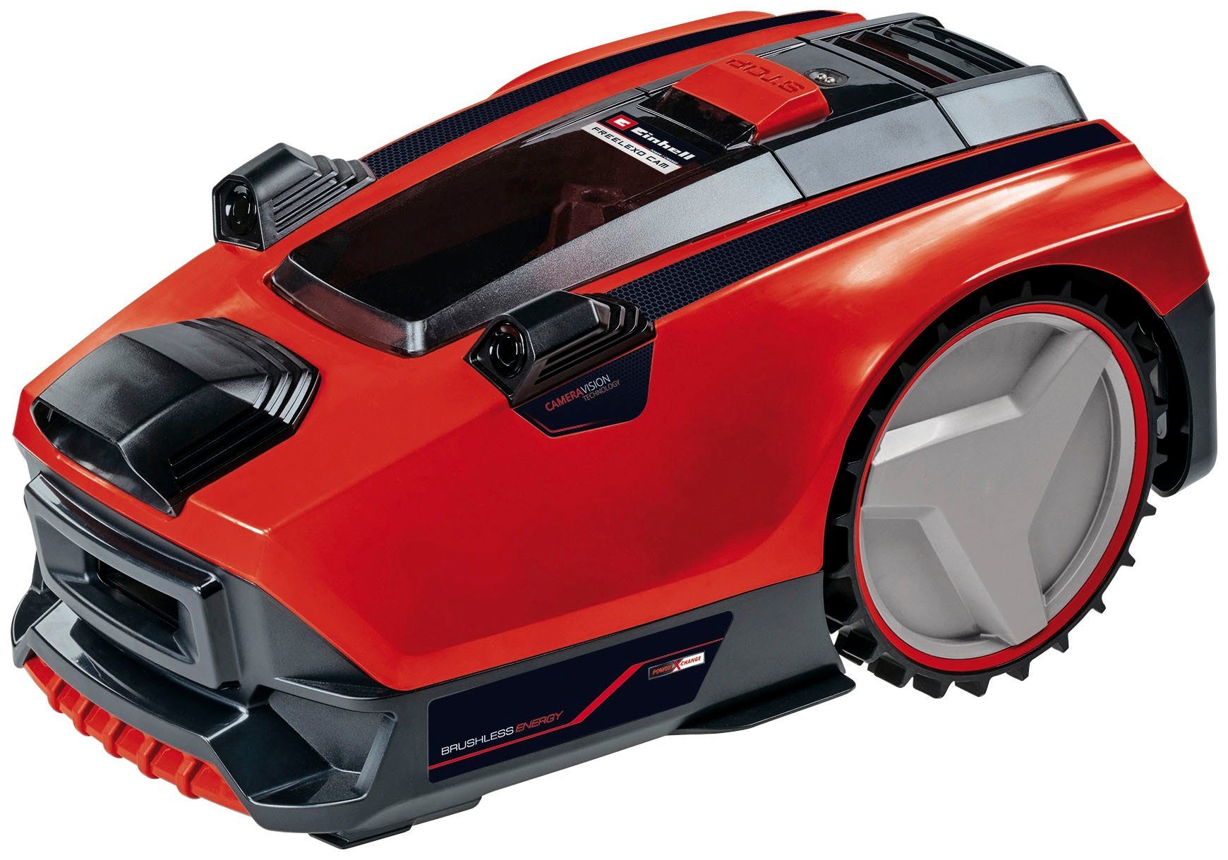 Einhell robotic lawnmower FREELEXO CAM 500, for lawns up to 500 m², including battery and charging station