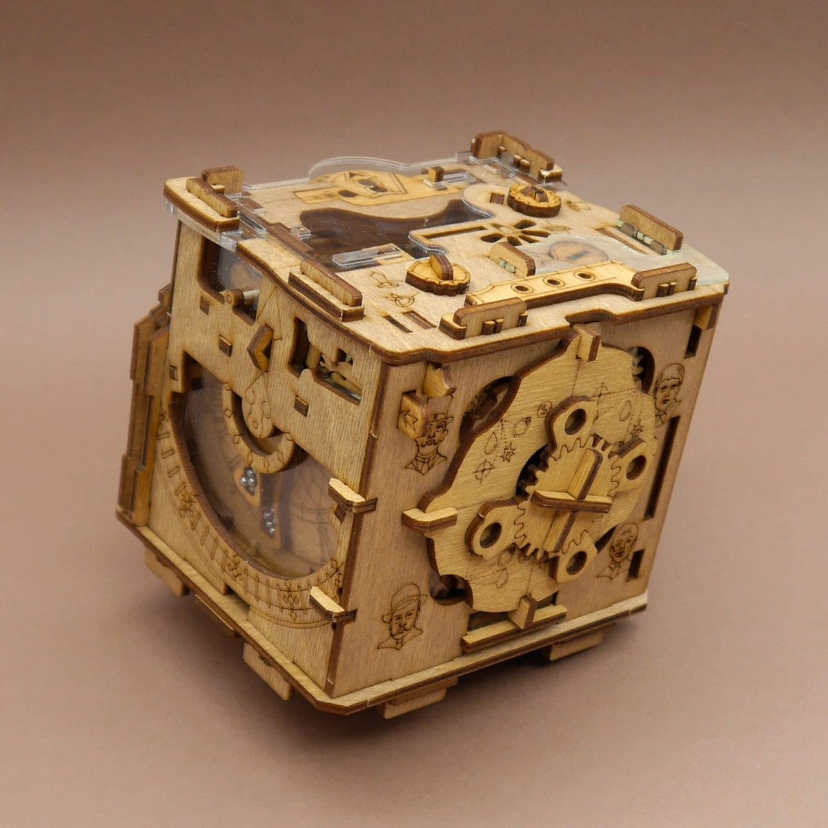 iDventure Spiel SHERLOCK´S CAMERA - edle Escape Cluebox, 3D-Puzzle, Holzspiel