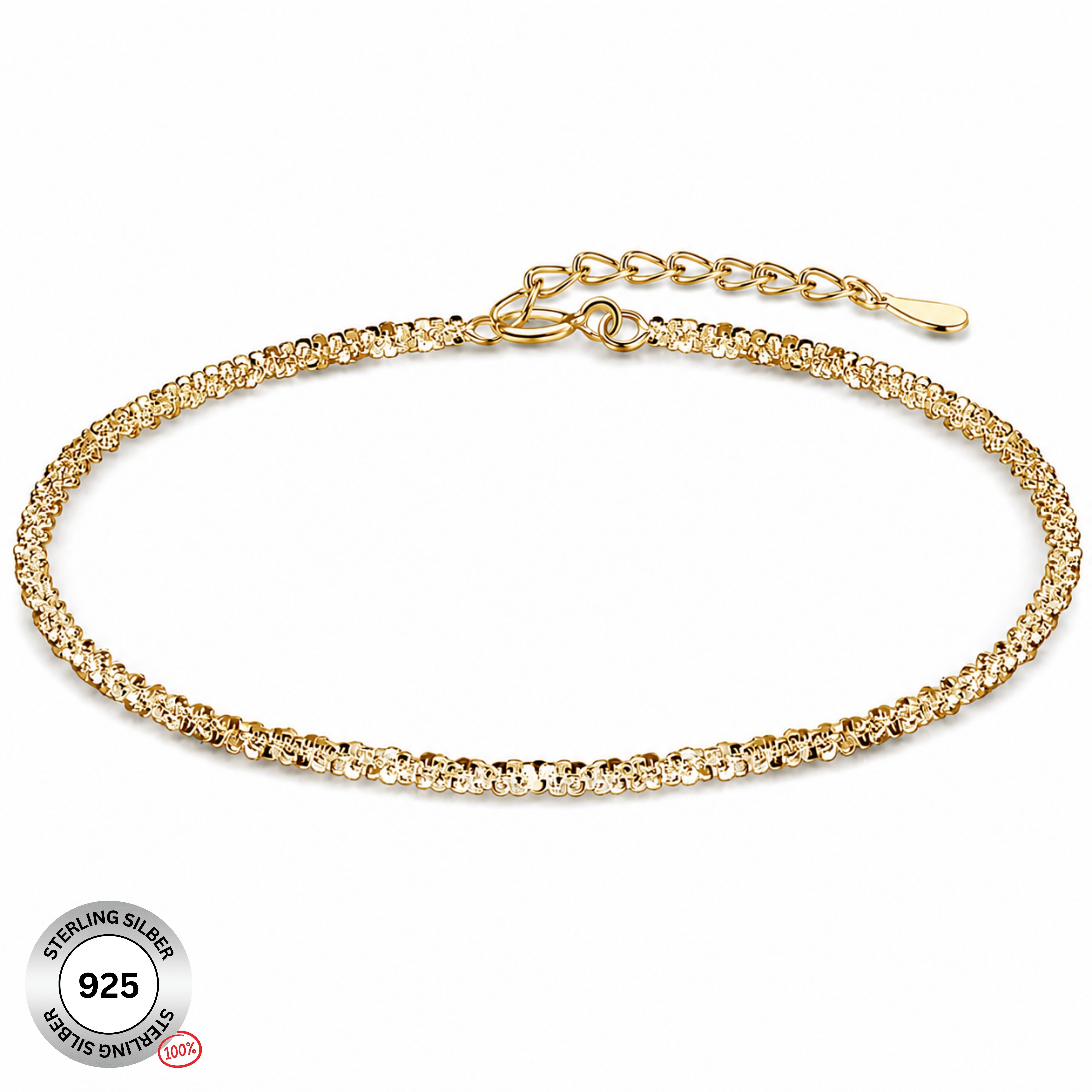 Felino Silberarmband Armband Armkette Damen Frauen Schlicht Filigran Geschenk Schmuckset (1-tlg), 925 Sterling Silber