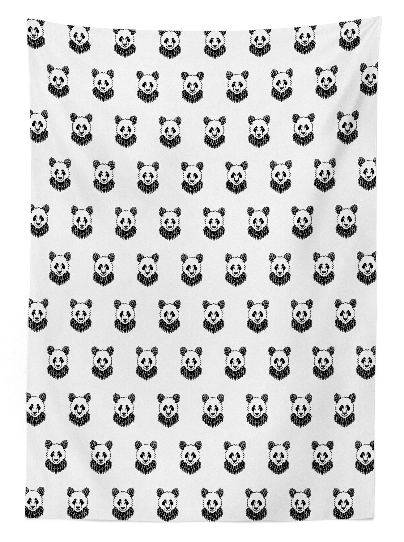 Für Panda-Bär Portraits den Tischdecke geeignet Bereich Klare Außen Tätowieren Farbfest Abakuhaus Waschbar Farben,