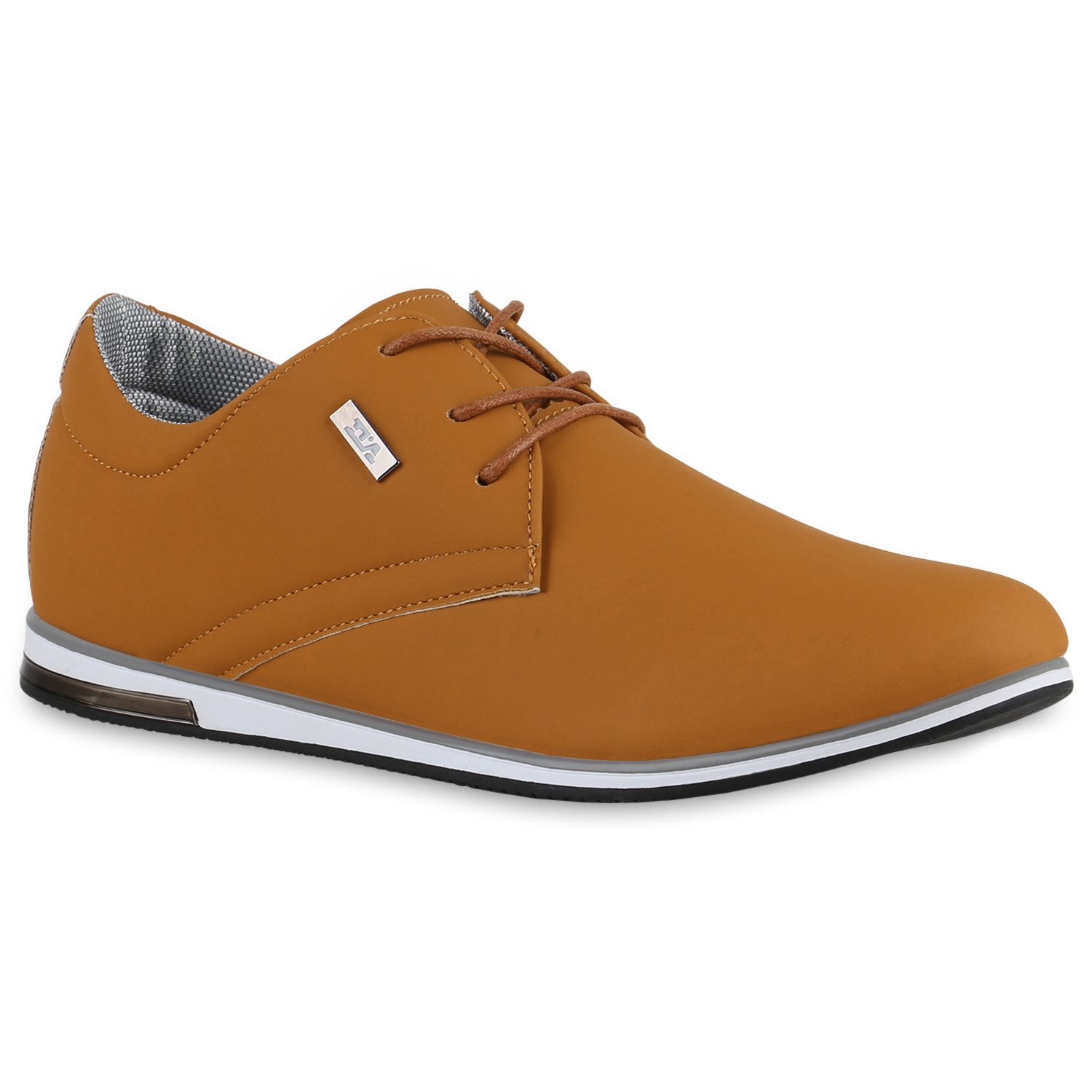 VAN HILL 21303940 3C P8 - 8 (New) Herren Halbschuhe Camel 40 Espadrille Herren Klassische Halbschuhe Basic Schnürer Bequeme Schnür-