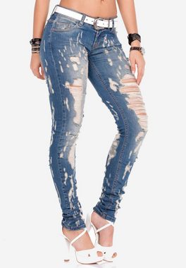 Cipo & Baxx Slim-fit-Jeans im Destroyed Look in Slim Fit