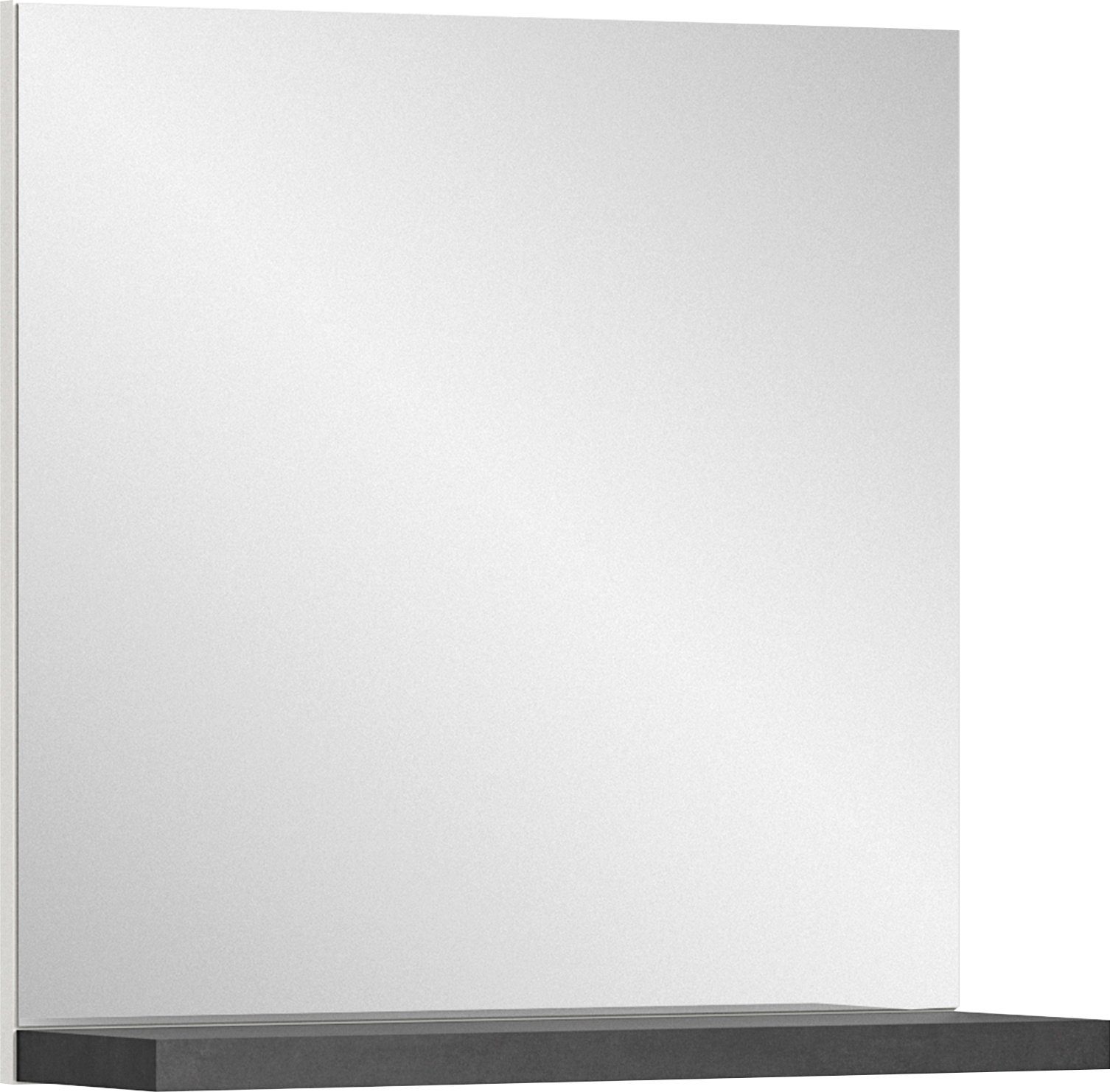 Home affaire Wandspiegel Skoskap, Breite 60 cm, 1 Ablageboden, inklusive Wandmontagematerial (1-St), Garderobenspiegel, Spiegel, Flurspiegel, Dielenspiegel, Spiegelpaneel