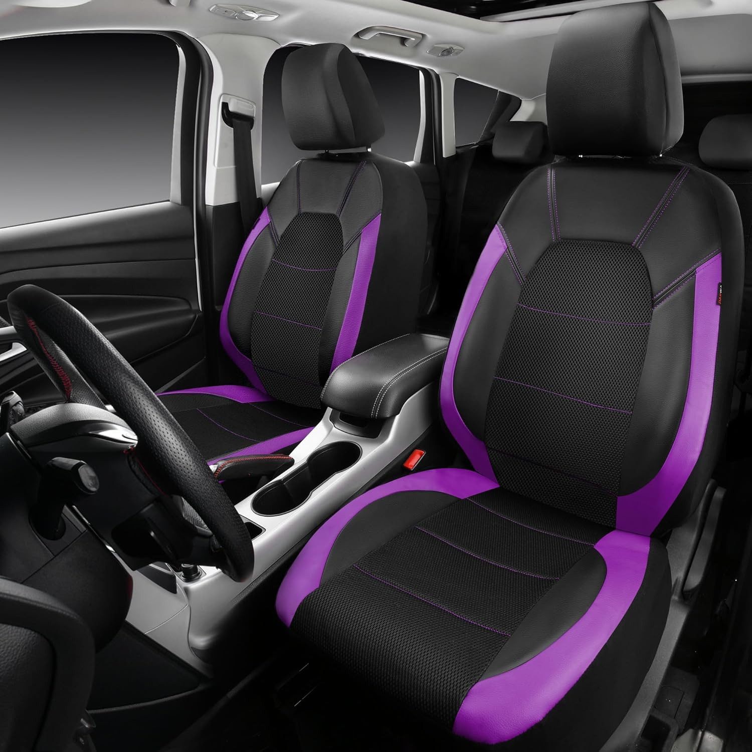 GarveeMore Autositzbezug Universal 9 Stück Autositzbedeckungen Vollständiges Set 5-Sitz