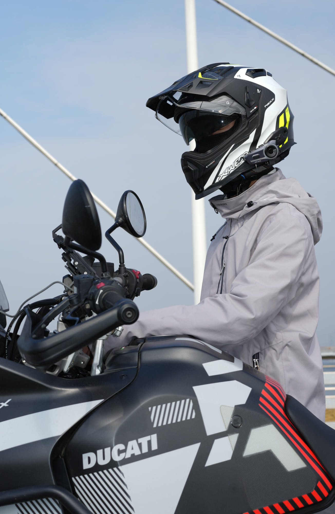 FC-Moto Motorradhelm ASMAX D9 Edition Bluetooth Kommunikationssystem Doppelset, Bluetooth-Intercom