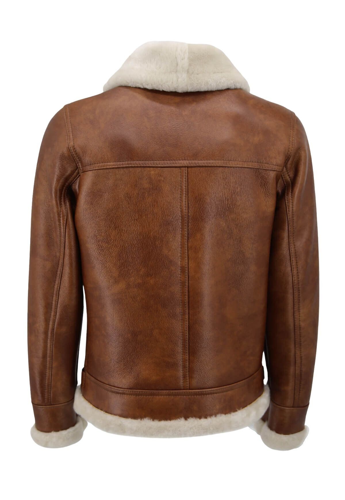 Hollert Winterjacke Lammfelljacke James Winterjacke Lammfelljacke James Kastanie Creme