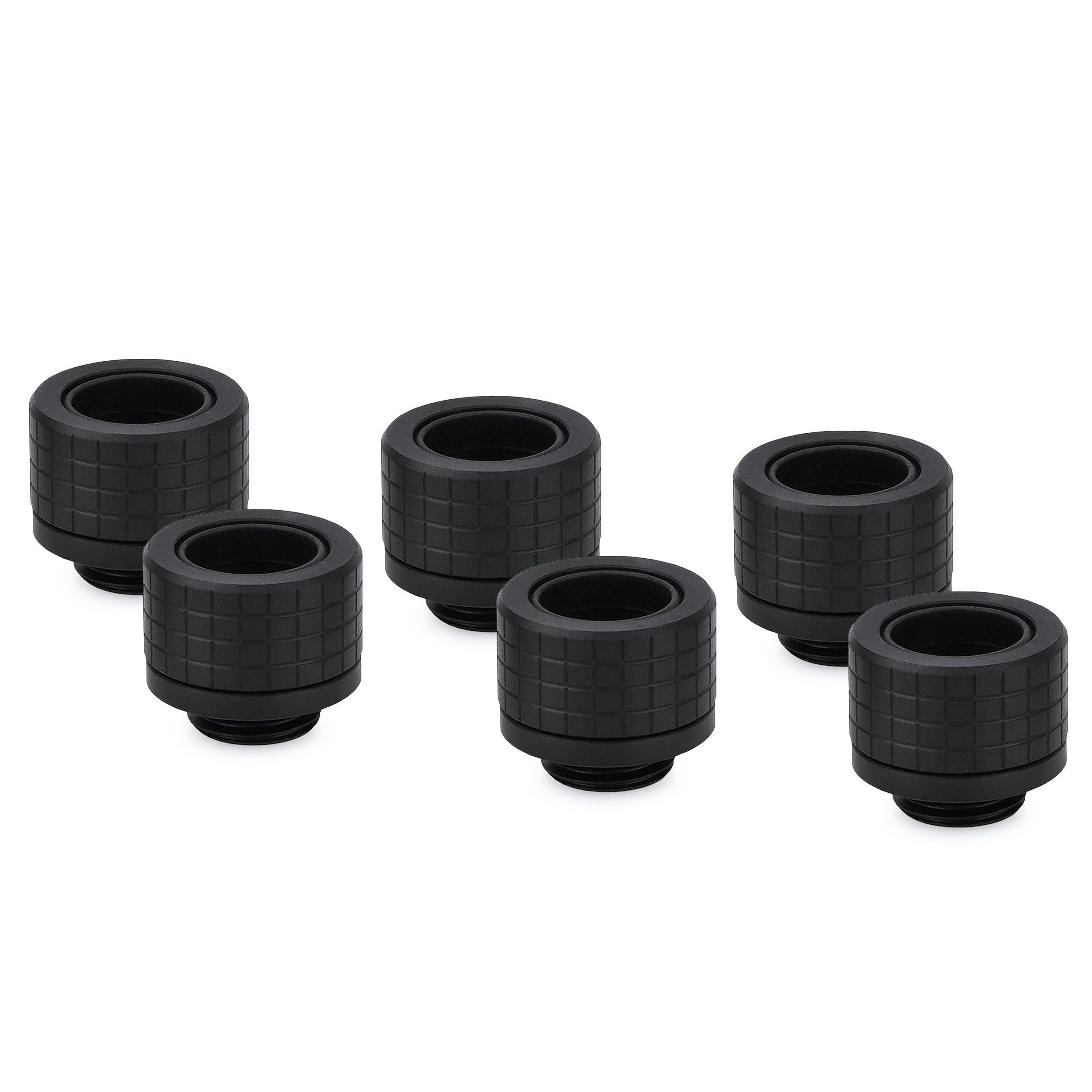 Thermal Grizzly Wasserkühlung Thermal Grizzly DeltaMate Fitting - HT14 Schwarz (6-Pack)