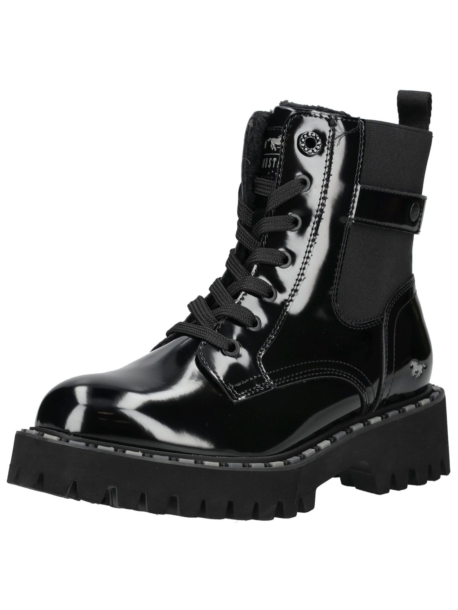 MUSTANG Stiefelette Lederimitat/Textil . Schnürstiefelette günstig online kaufen