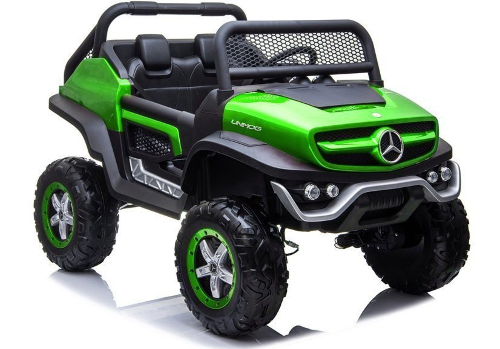Wisam Elektro-Kinderquad Kinderfahrzeug Mercedes Unimog Grün