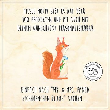 Mr. & Mrs. Panda Tasse Eichhörnchen Blume - Weiß - Geschenk, Porzellantasse, Lachen, Tiere, Keramik, Einzigartiges Botschaft