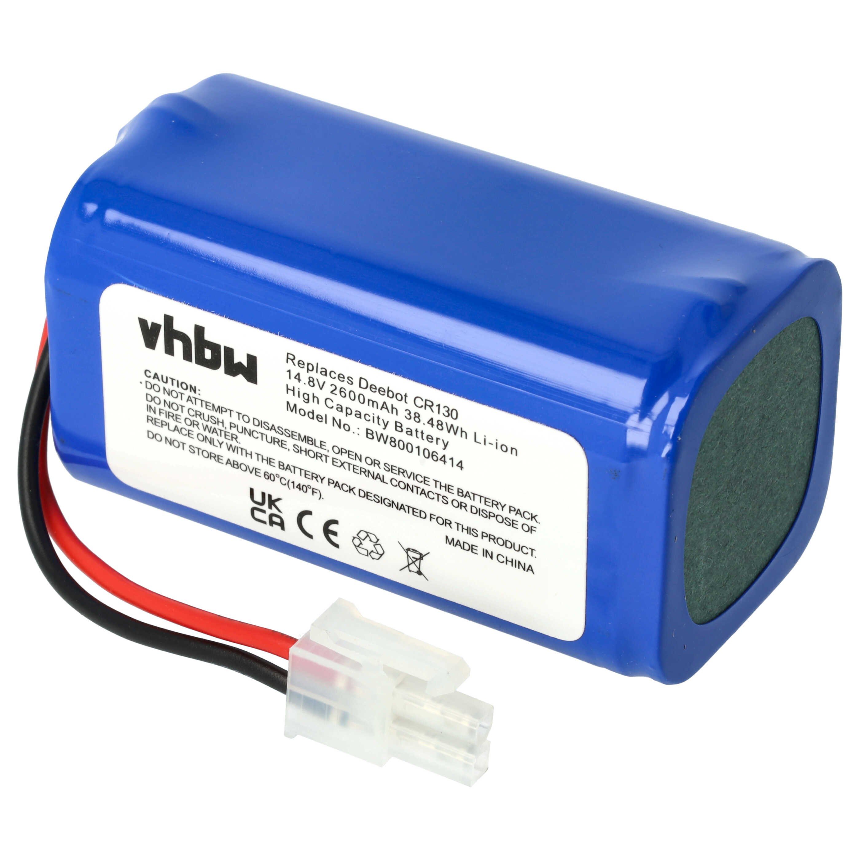 vhbw Akku passend für Silvercrest SSRA1 Staubsauger / Saugroboter (2600 Staubsauger-Akku Akku Li-Ion 2600 mAh (14,8 V, 1 St), Leistungsfähiger Austausch-Akku für Ihren Saugroboter