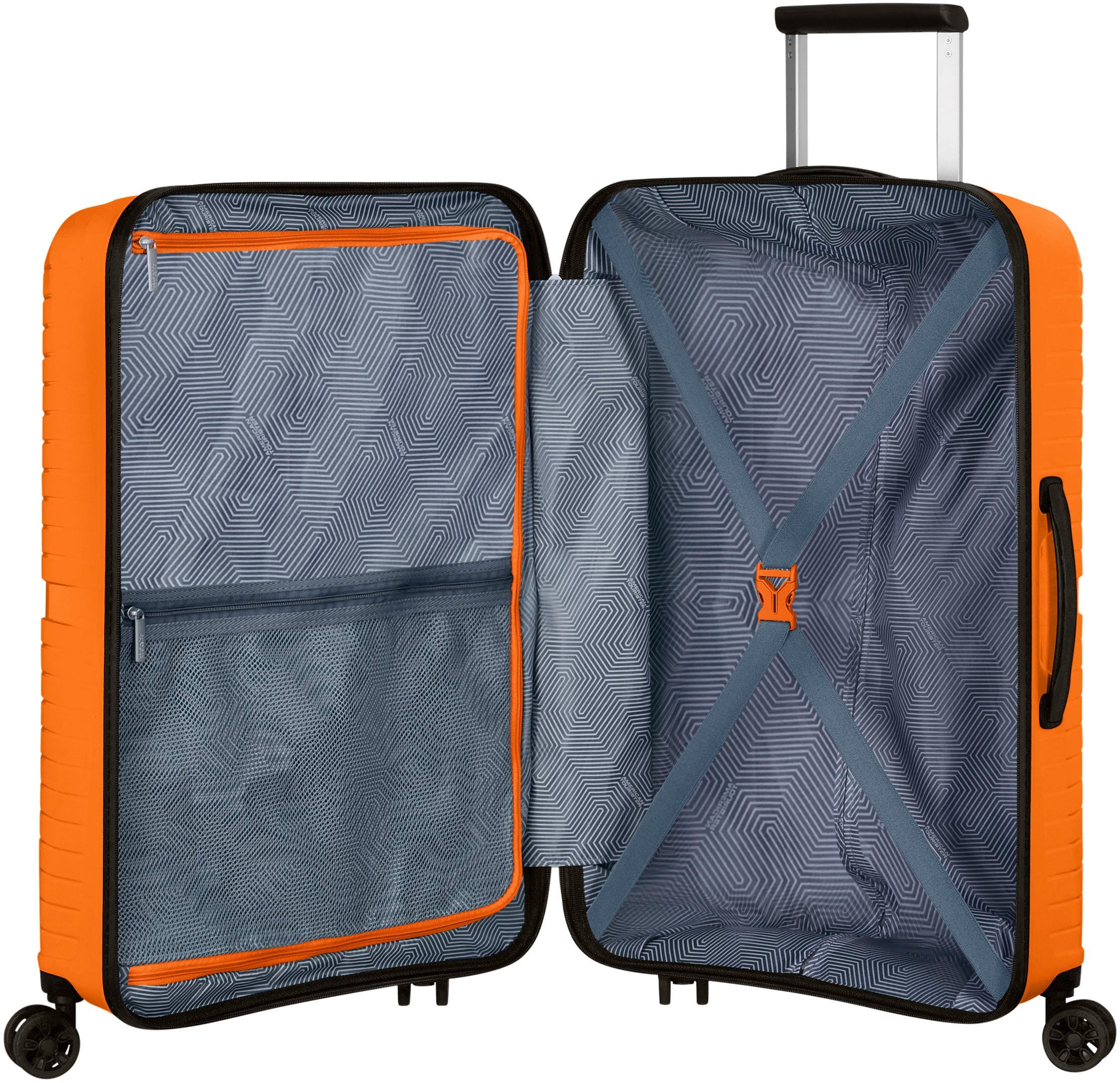 Hartschalen-Trolley American Tourister® Orange 67 Airconic, 4 cm, Mango Rollen