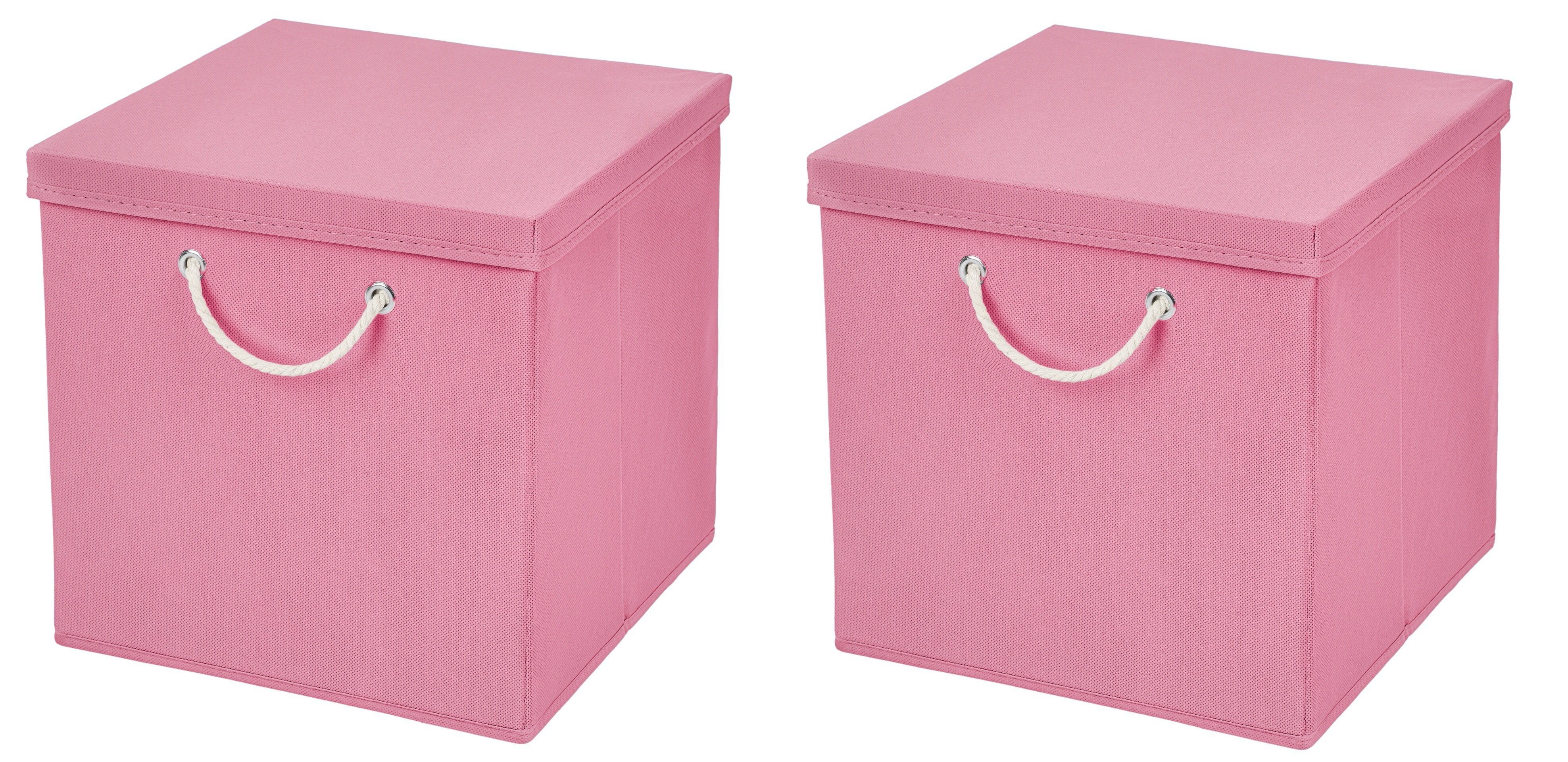 StickandShine Faltbox 2 Stück 30x30 cm perfekt für KALLAX – 19 trendige Farben zur Auswahl