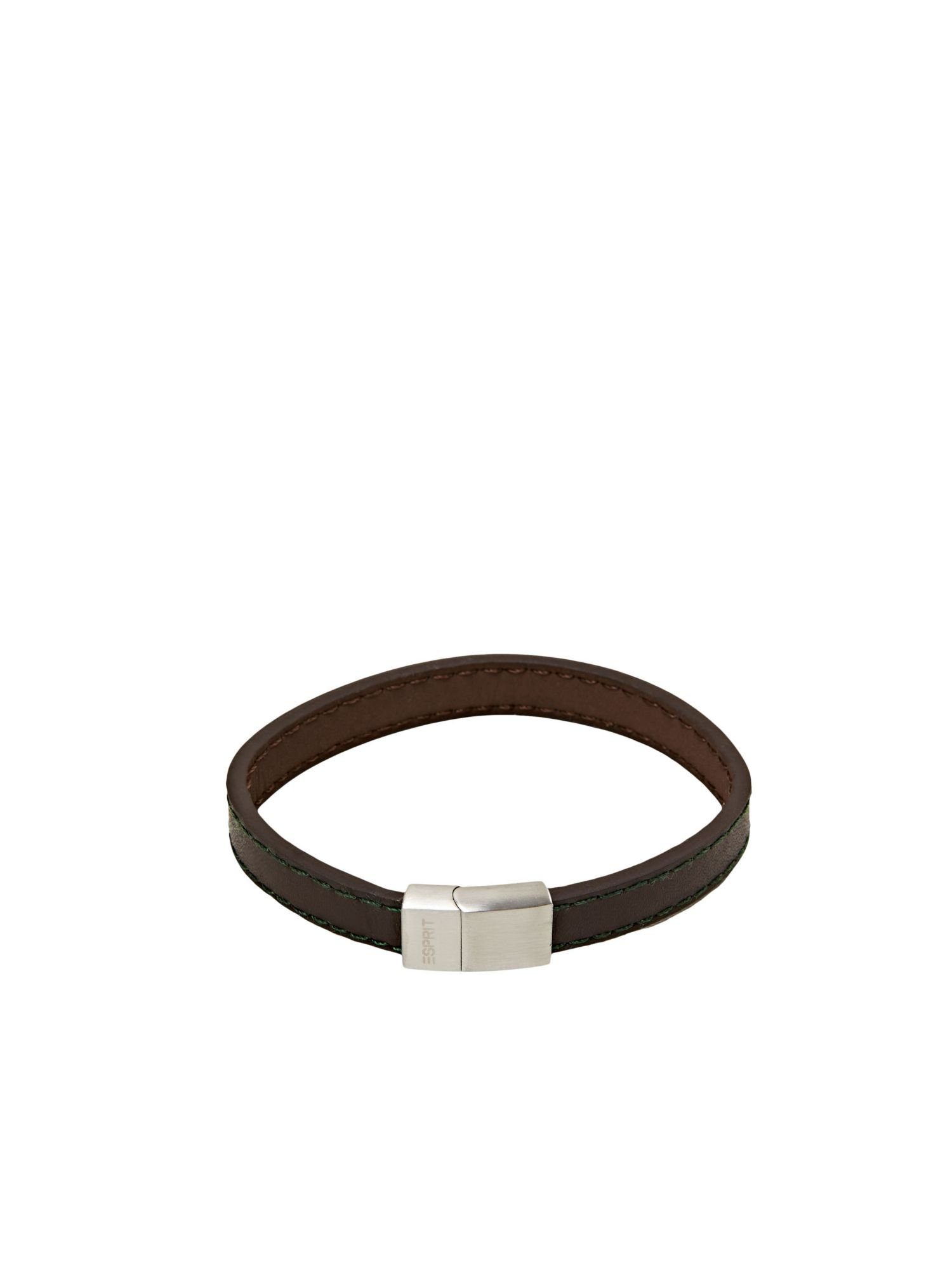 Esprit Armband Armband in Lederoptik mit Magnetverschluss braun