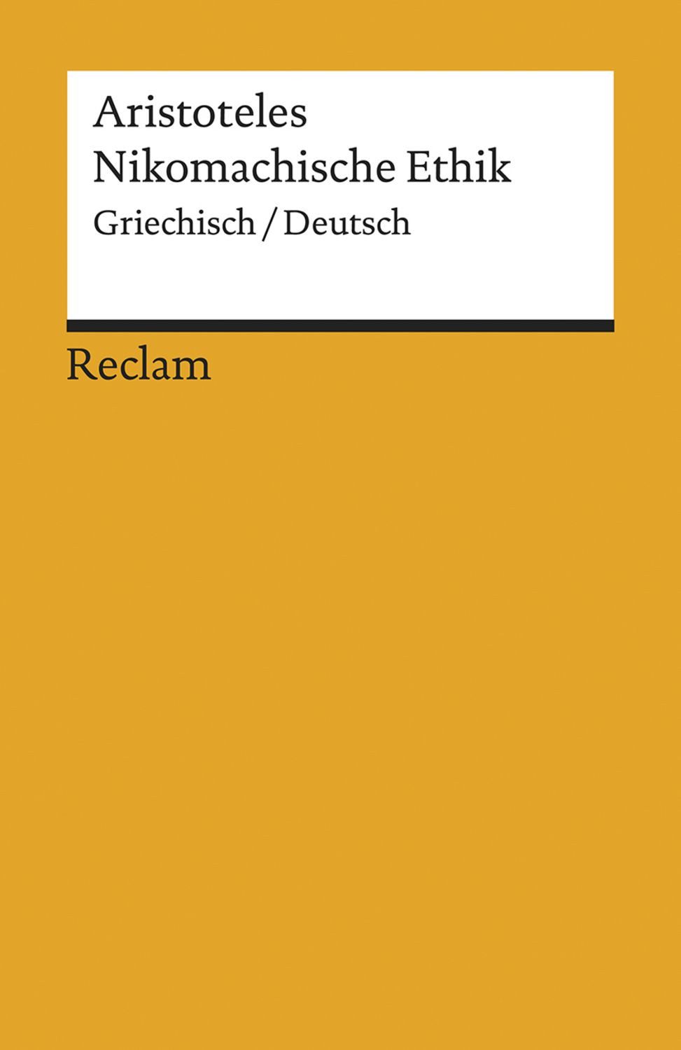 Nikomachische Ethik / Aristoteles