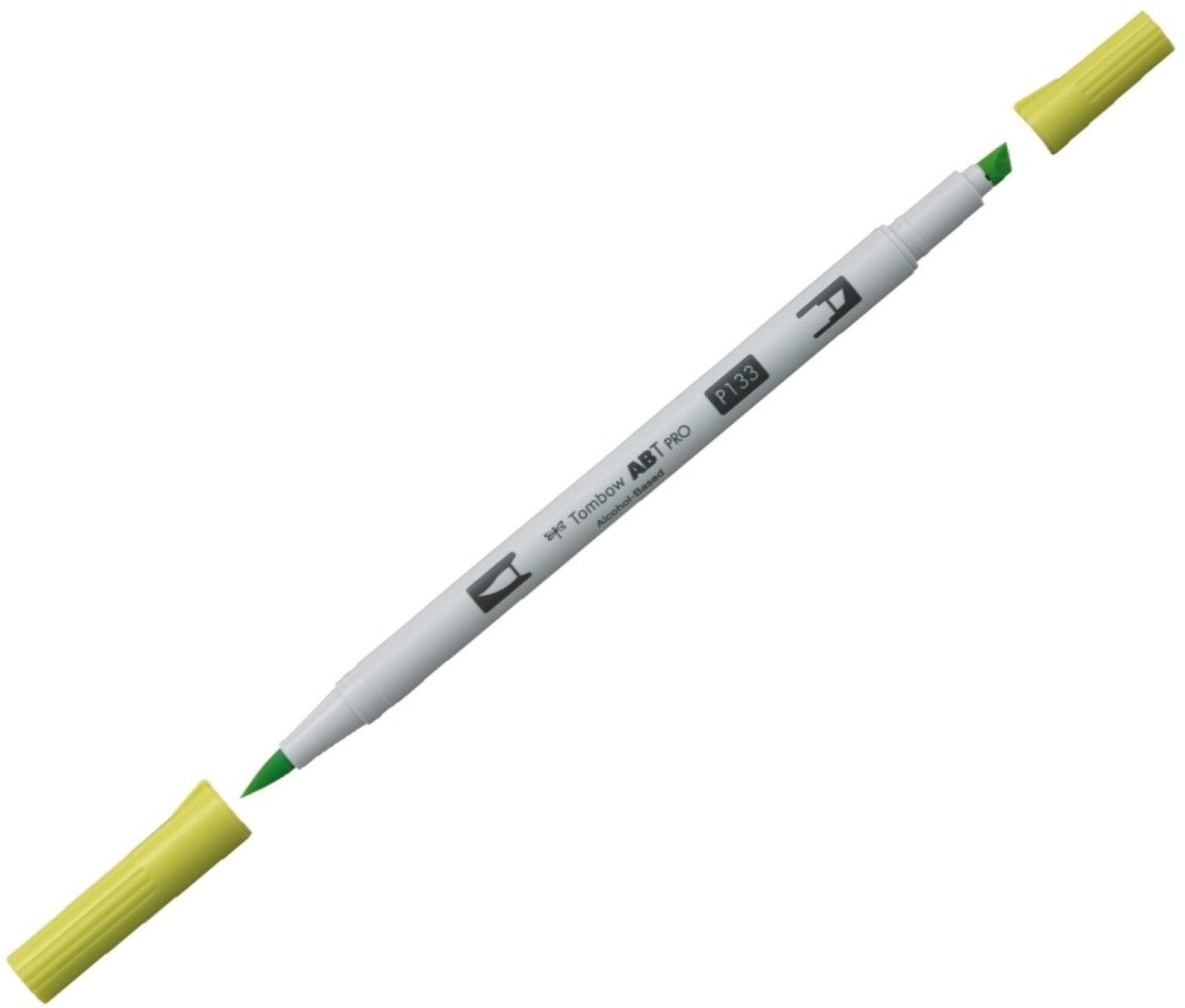 Filzstift Dual-Fasermaler ABT Pro Keilspitze/Pinselspitze Alkoholbasis chartreus