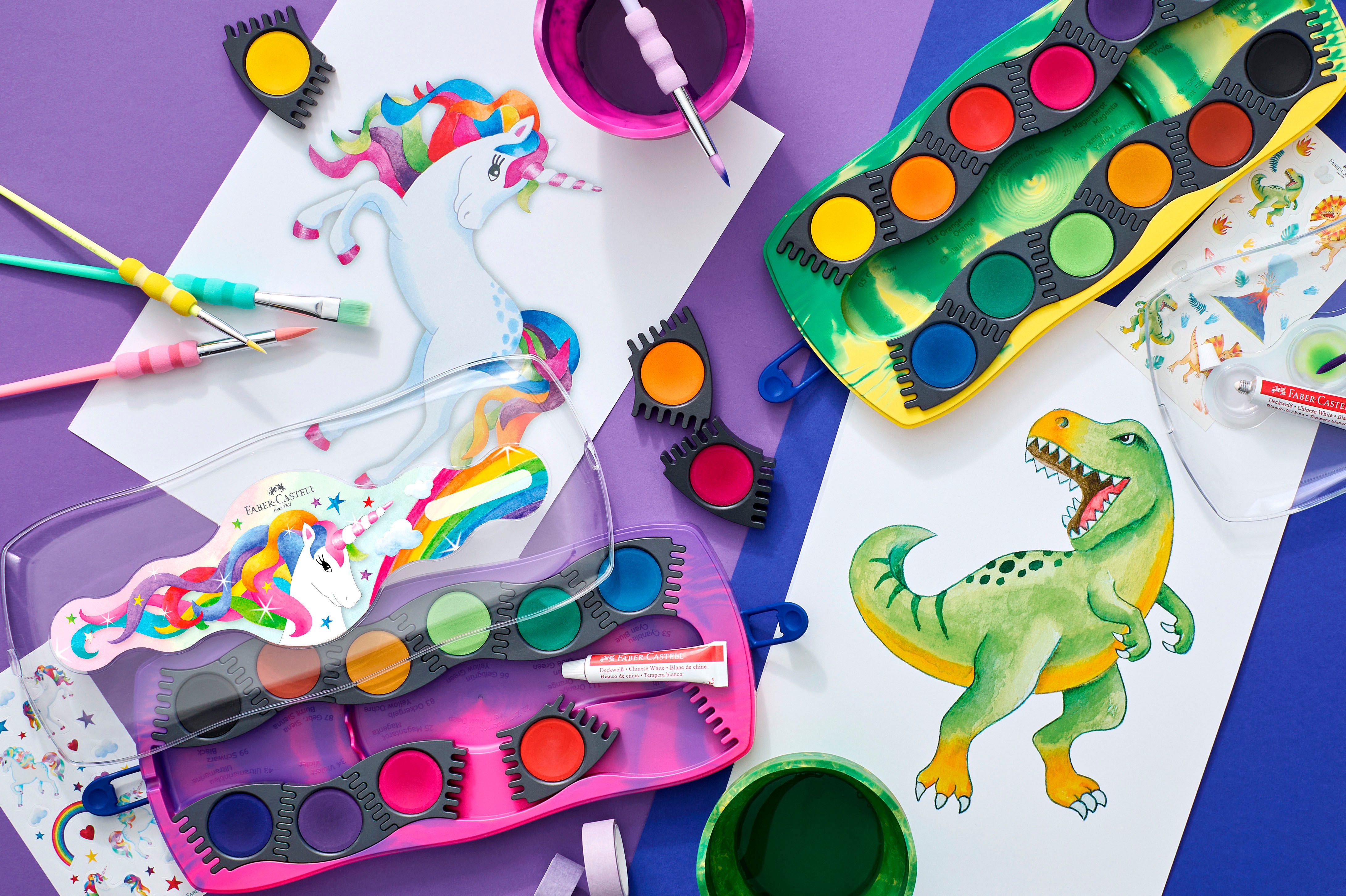 Faber-Castell Farbkasten Connector Deckfarbkasten