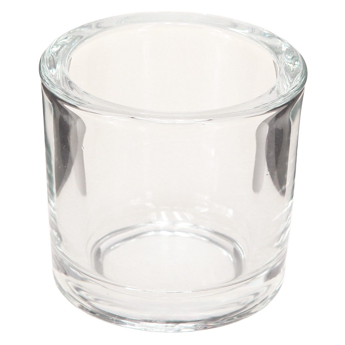 Tischvase Kerzenglas Glastopf Mini Klar Ø6,5cm H6cm, 6er Set für Deko