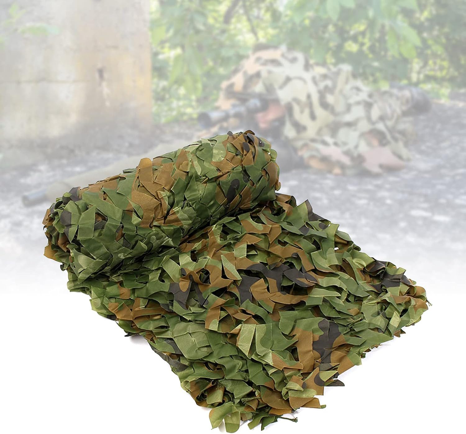 BlingBin Sonnensegel Tarnnetz Jagd Camouflage Netz Tarnung Net für Dekoration Sonnenschutz, (1er Set, 1-tlg., 3 x 4M), Tarnnetz Sichtschutz für Garten Freizeit Camping Party Bar Jagd Deko