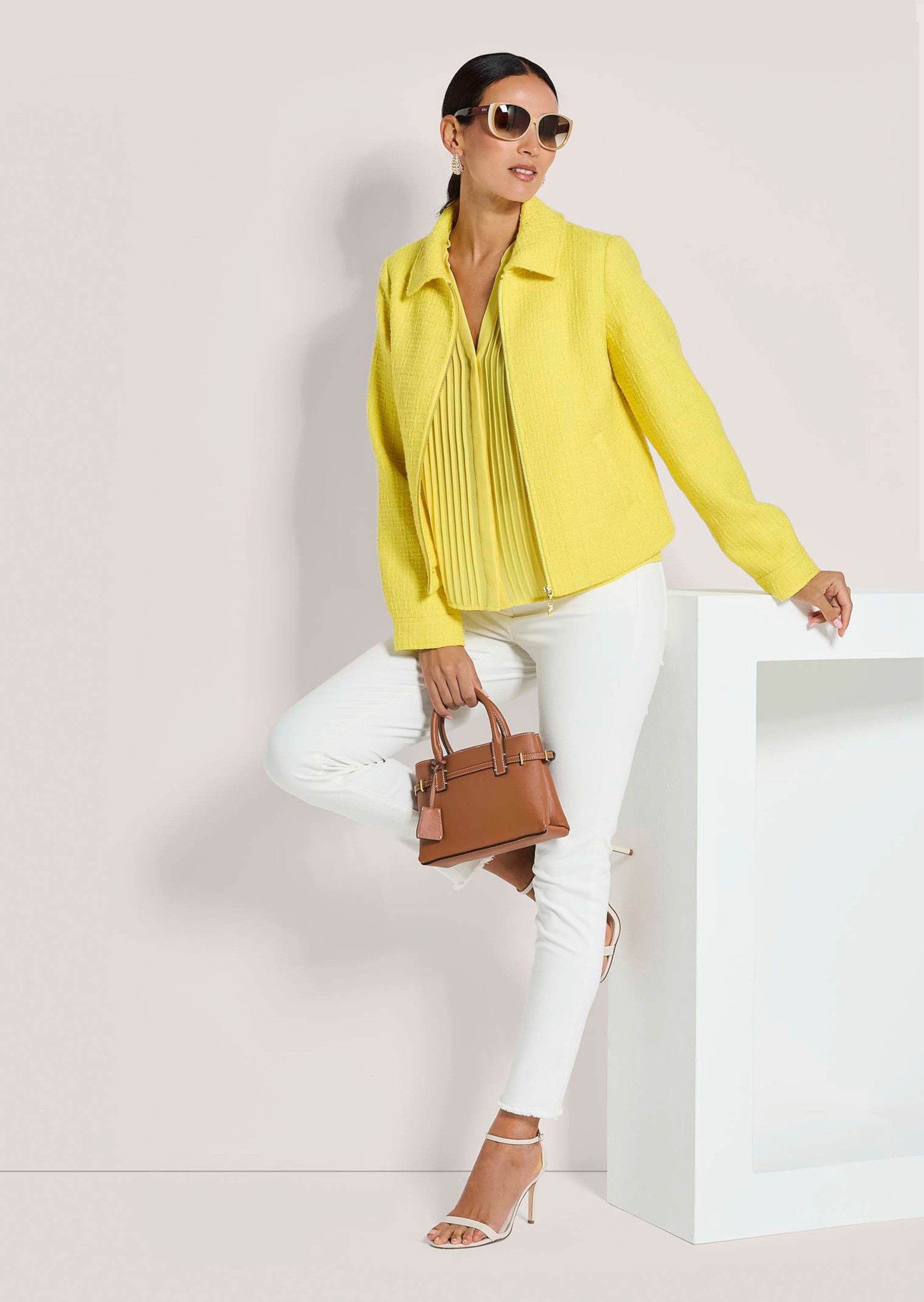 MADELEINE Kurzblazer Kurzer Bouclé-Blazer