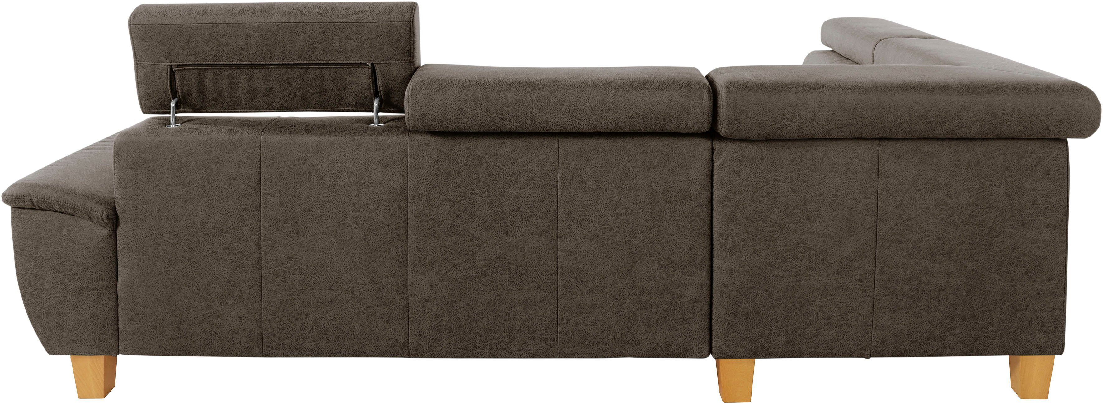 Enya, Kopfteilverstellung, exxpo - und Bettkasten Ecksofa Bettfunktion wahlweise sofa inklusive fashion