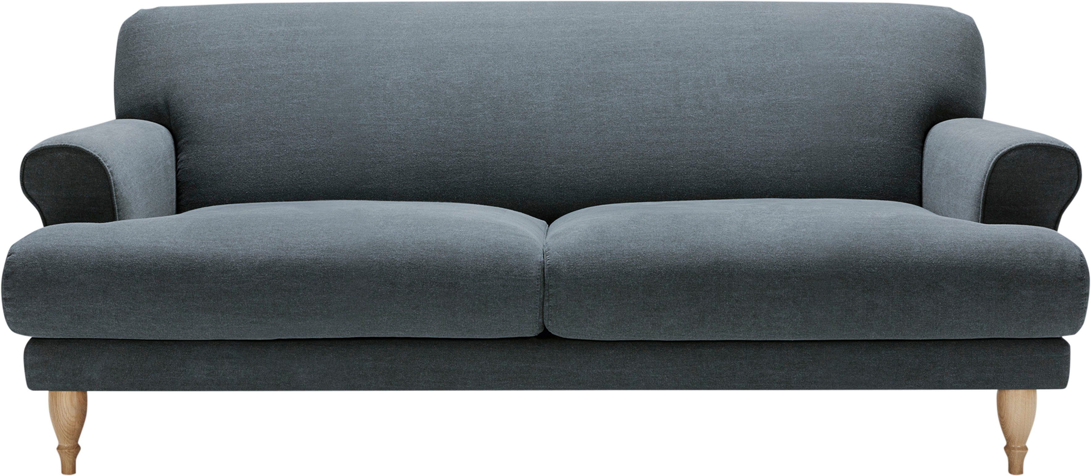 LOVI Sofa Ginger, 2-Sitzer, mit in Eiche Füße Sitzunterfederung Polsterunterlage natur
