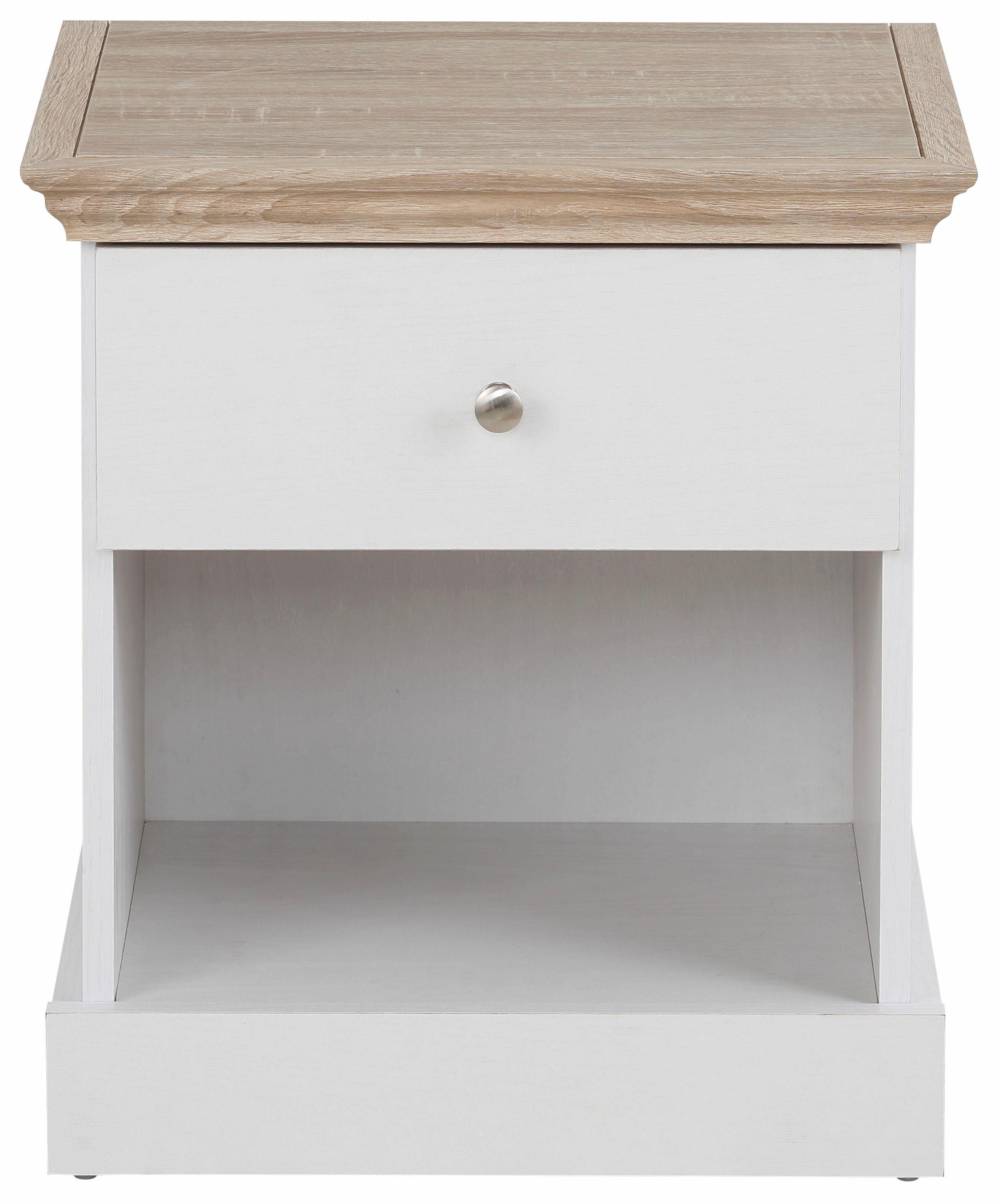 OTTO home Nachtkonsole Binz, mit einem schönen Metall Knopfgriff, Breite 45 cm