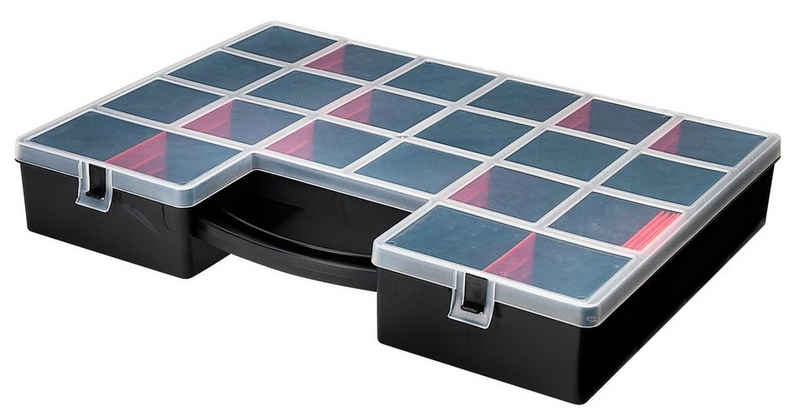 PLAST1 Aufbewahrungsbox Organizer 22 Fächer Aufbewahrungbox Sortimentskasten Schraubenbox Sort