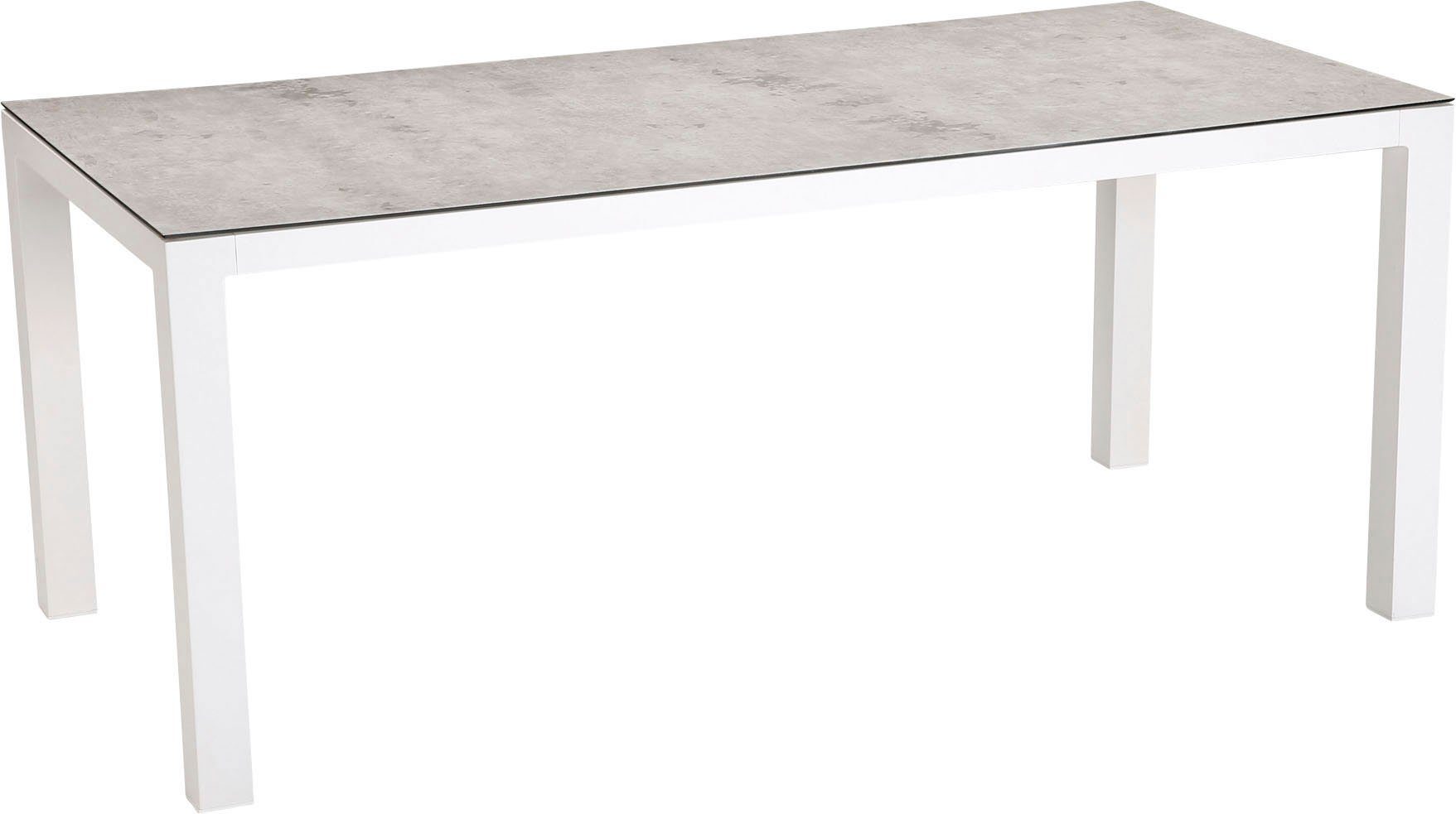Best Aluminium Houston, 210x90 Tischgestell dimensioniertes Gartentisch pulverbeschichtetem Stark cm, aus