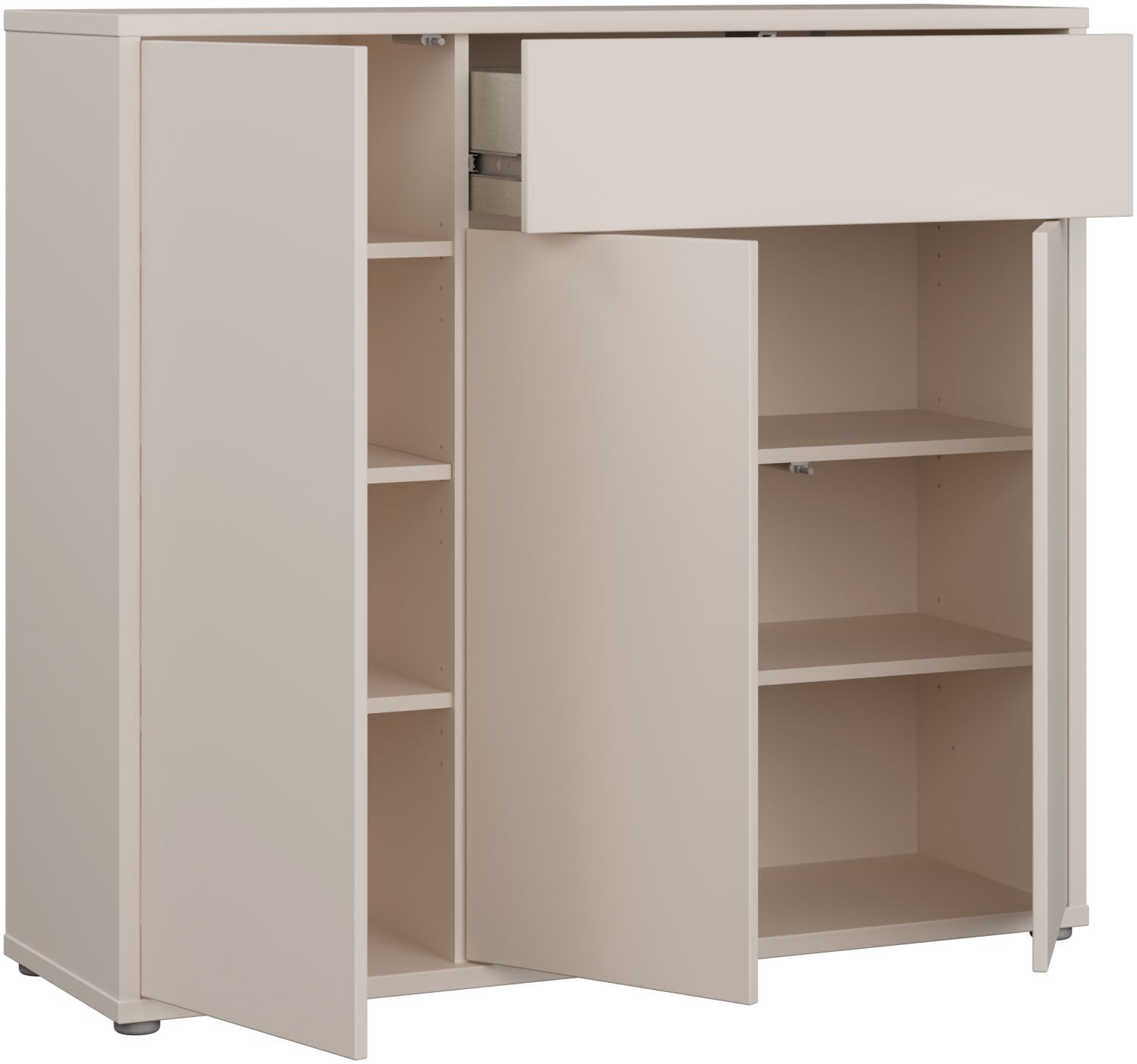 FORTE Schuhschrank Alice Springs B/H/T 109,2/99,1/34,9 cm Push to open, 20 Paar Schuhe – Bild 5 von 5