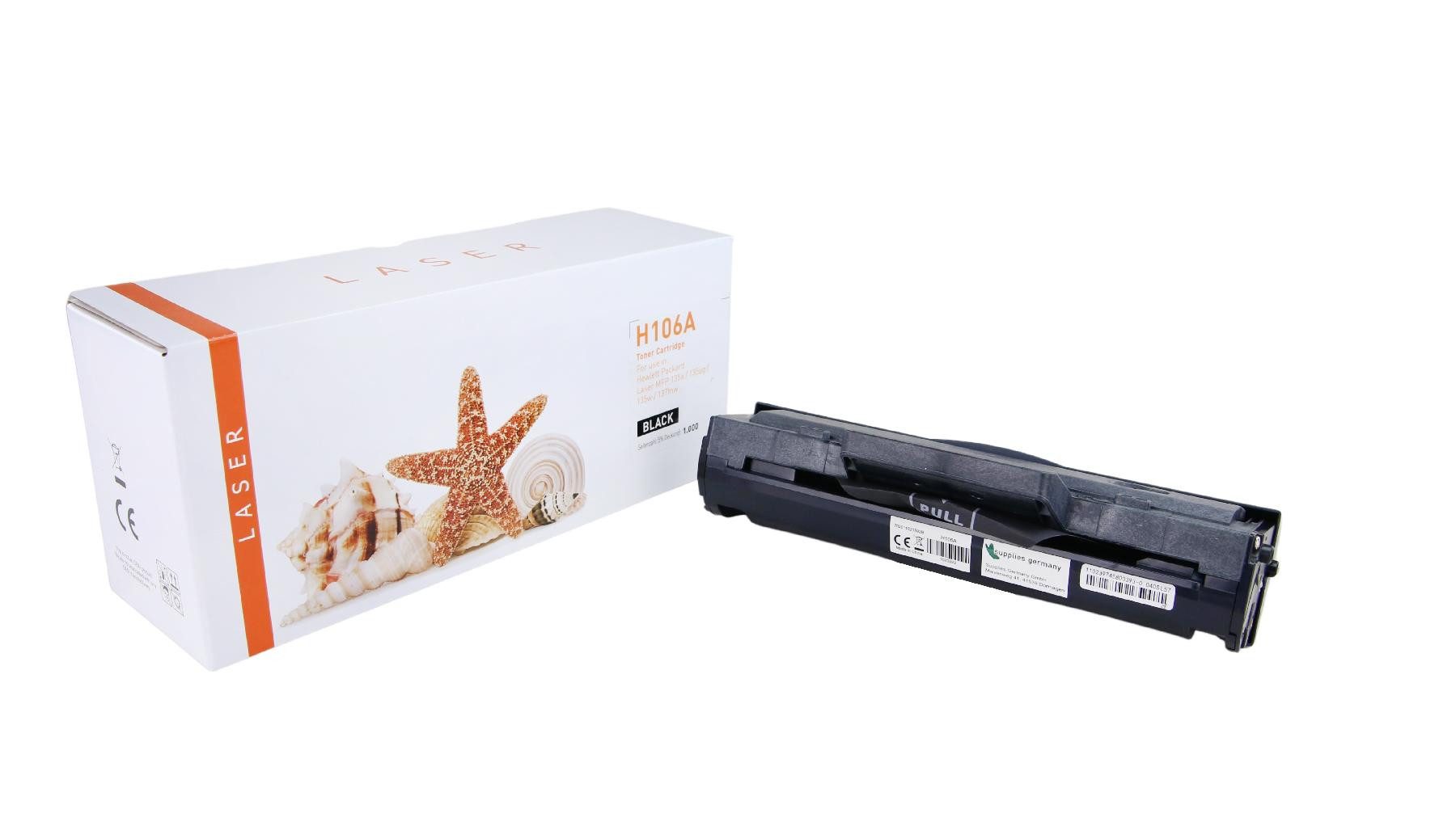 Supplies Germany Tonerkartusche 106A / W1106A, (1-St), Tonerkartusche schwarz 1000 Seiten