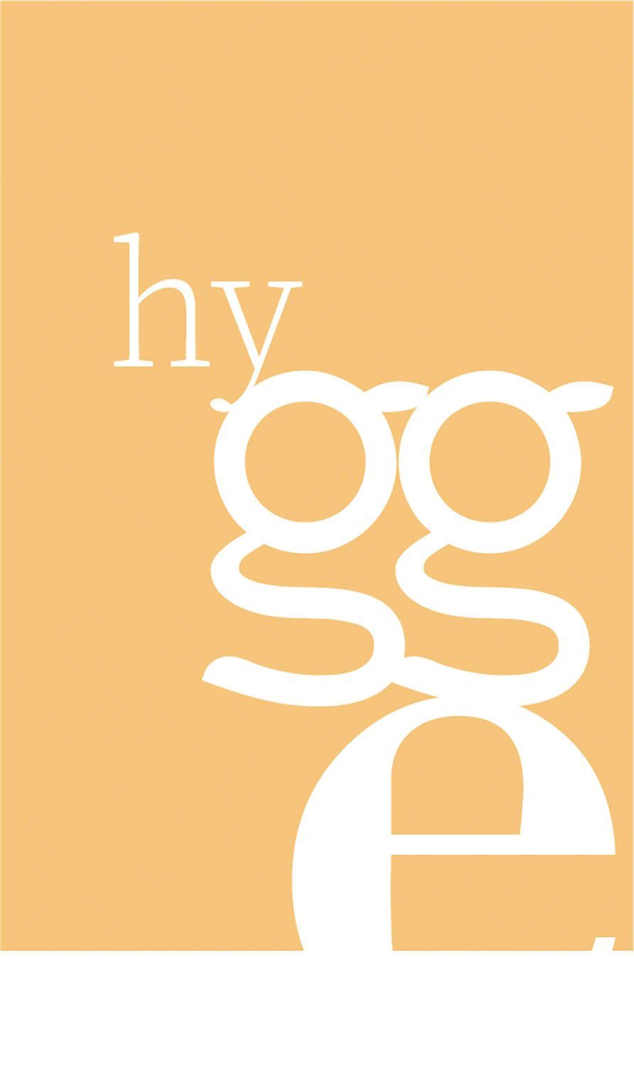 queence Acrylglasbild hygge, Schriftzug, Schwarz-Weiß, Sprüche, Sprüche & Texte, Fine Art-Print in Galeriequalität