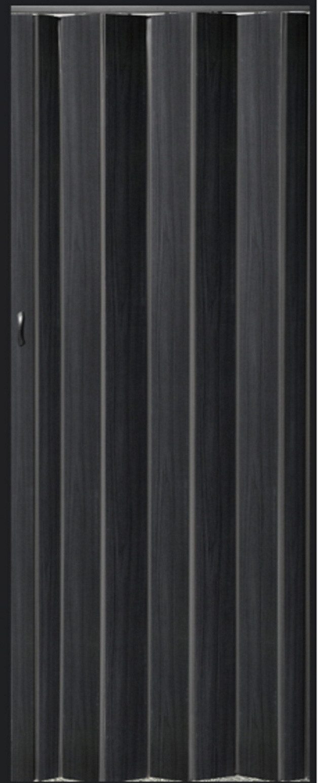 Vivaldi Falttür Schiebetür Türbreite bis 71 cm Farbe Schwarz H. 203 cm pi black Neu (1 Set, 1-St., teils vormontiert), teils vormontiert