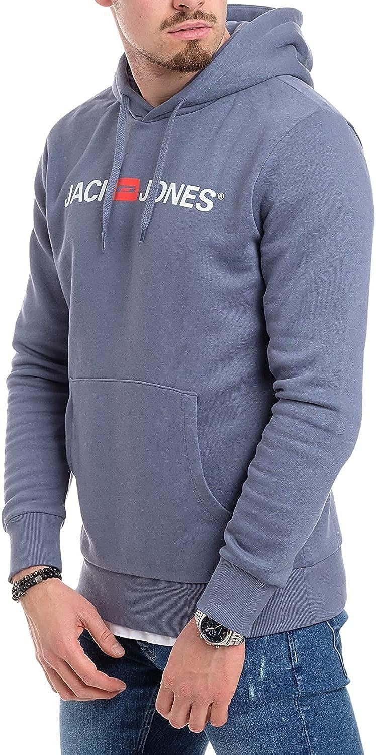 Set, Pack) 4 mit & (Spar Jack Jones Hoodie Printdruck 2er Doppelpack Doppelpack Mix Kapuzensweatshirt