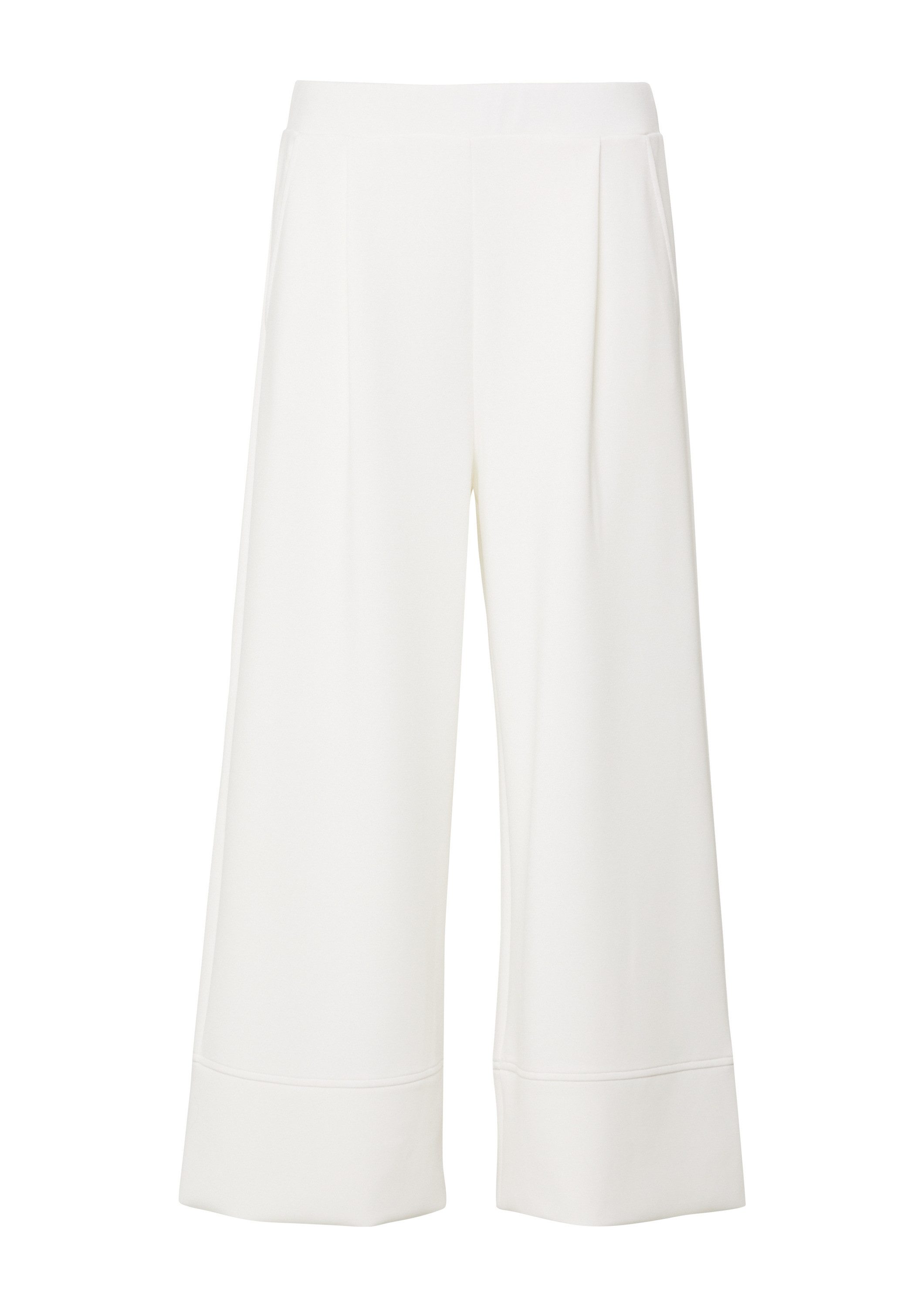 s.Oliver Culotte Hose Culotte aus Scuba mit Elastikbund