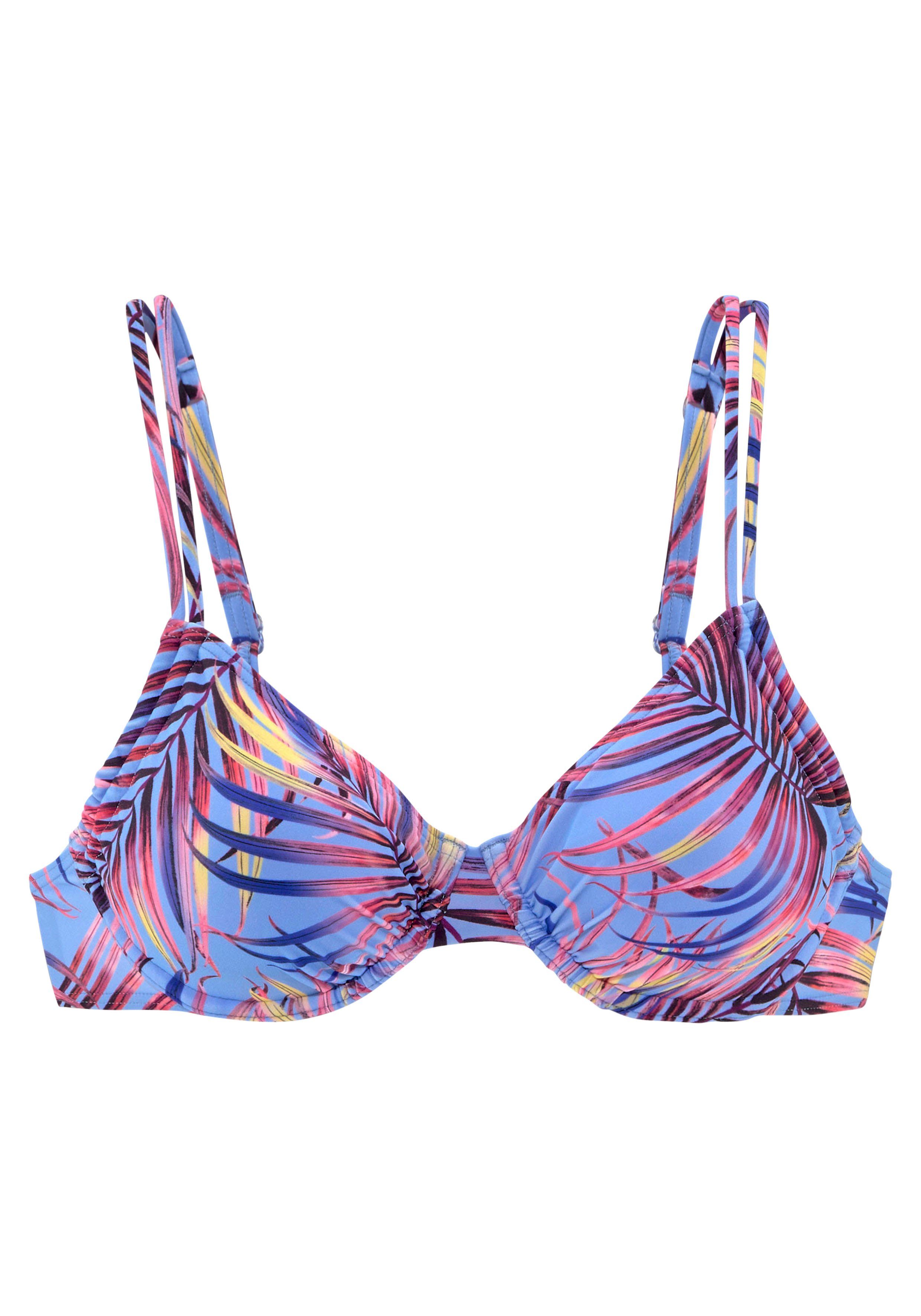 LASCANA Bügel-Bikini-Top Breese, im tropischen Design günstig online kaufen