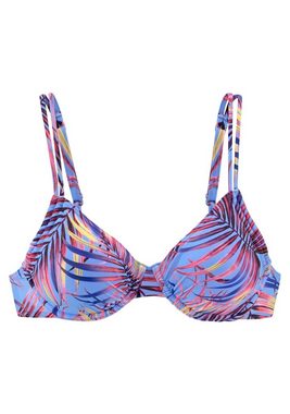 LASCANA Bügel-Bikini-Top Breese, im tropischen Design
